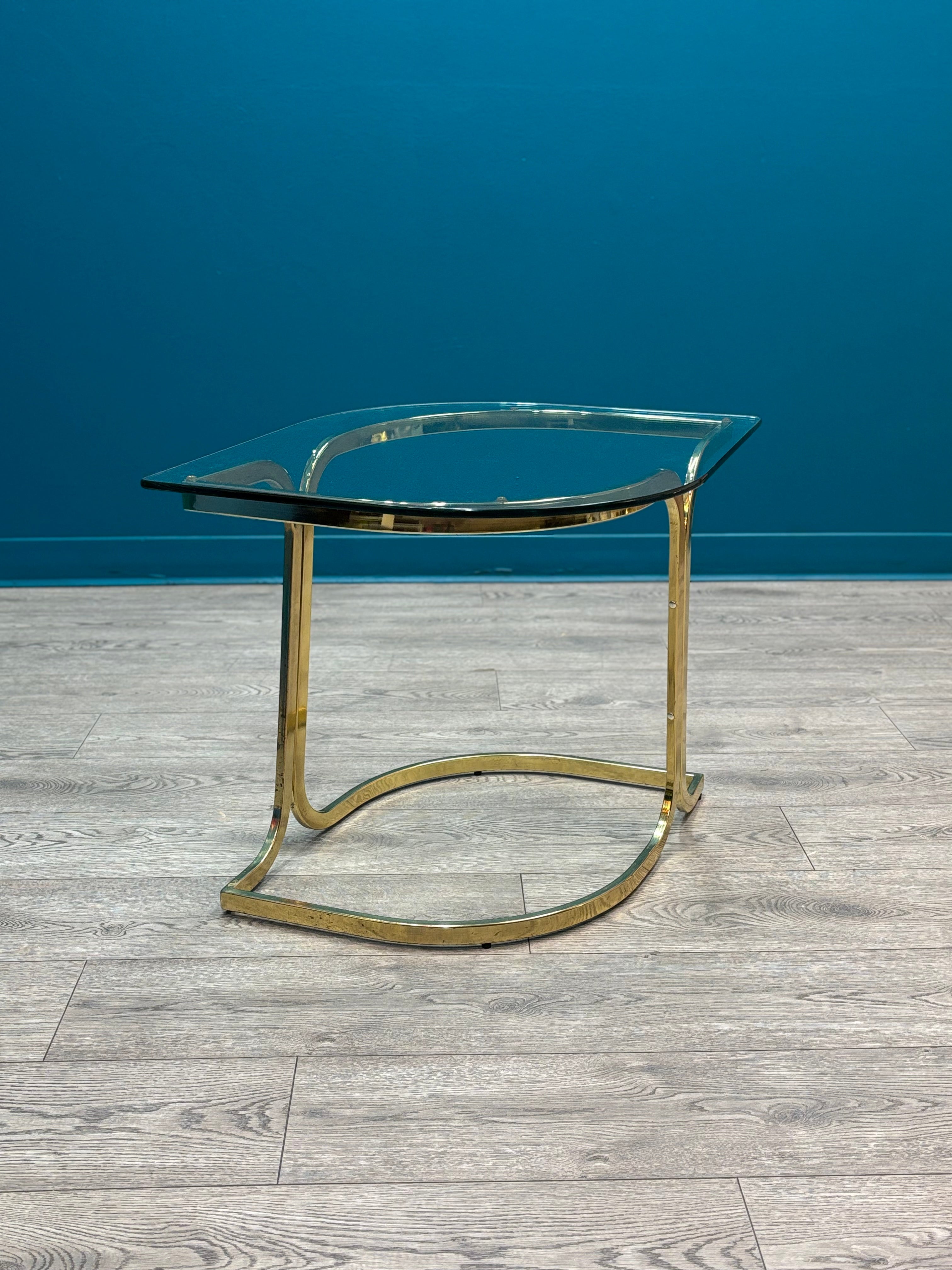 Metal & Glass Side Table