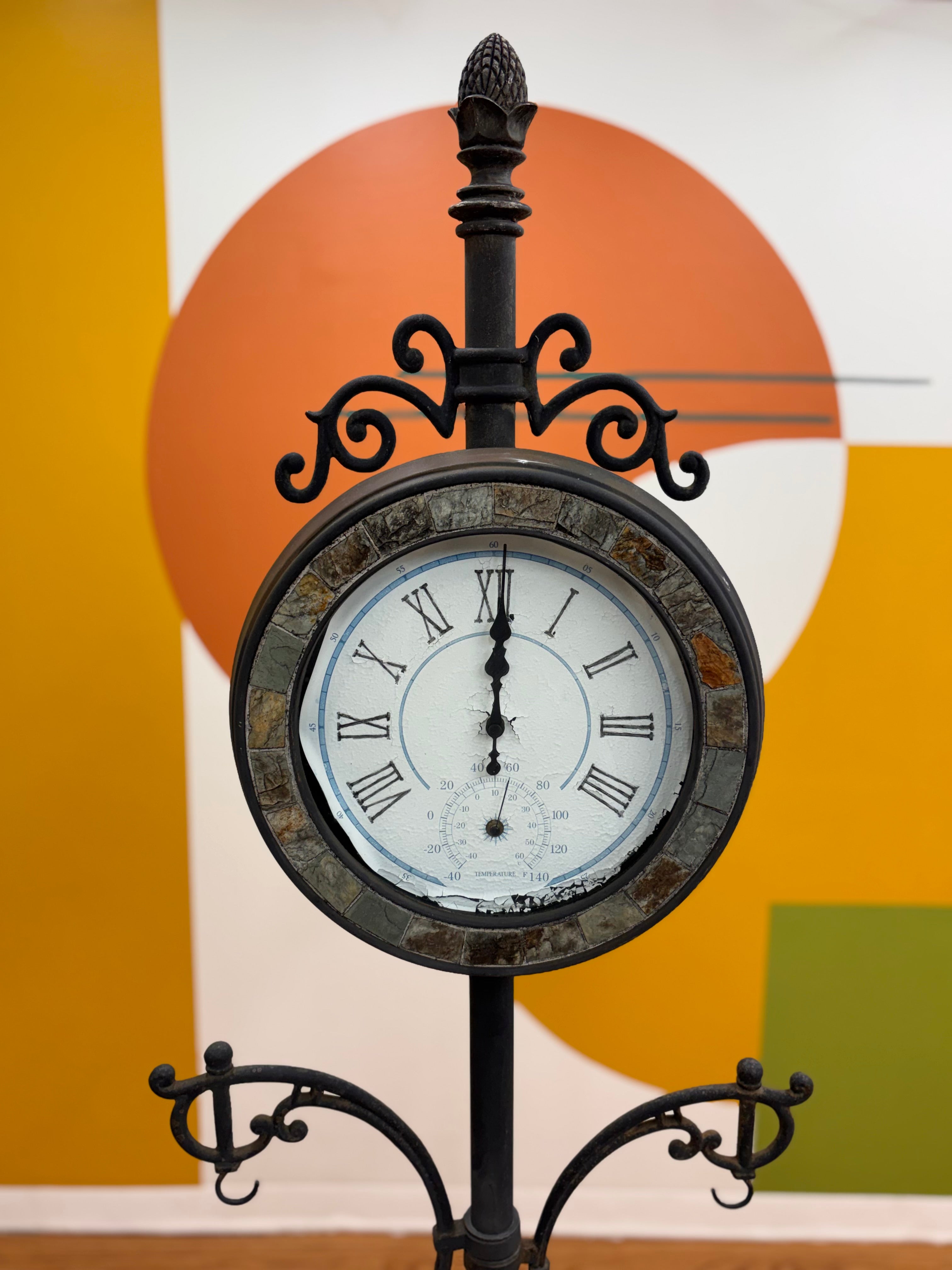 Cast Iron Floor Clock