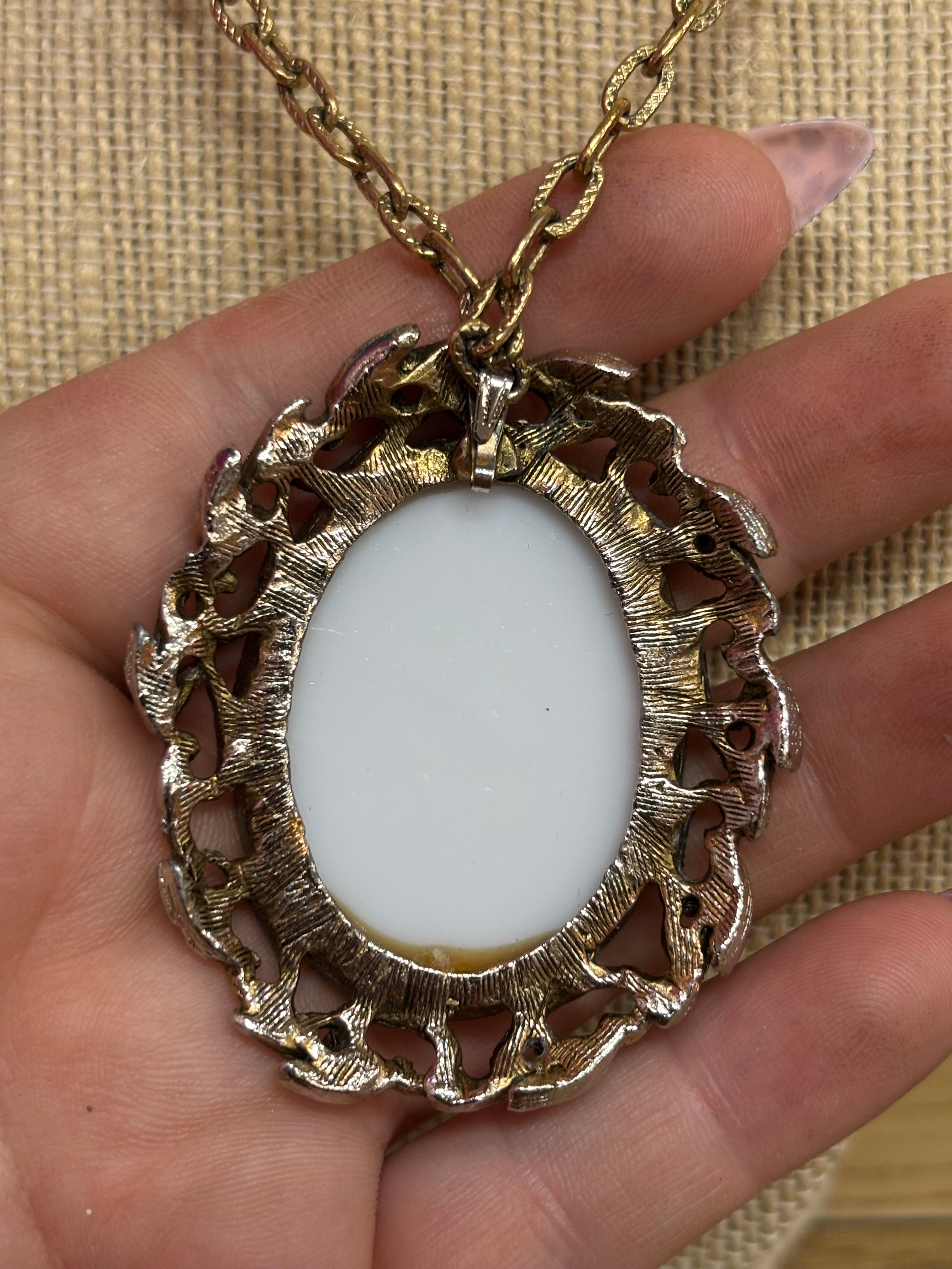 Girl in Pink Necklace