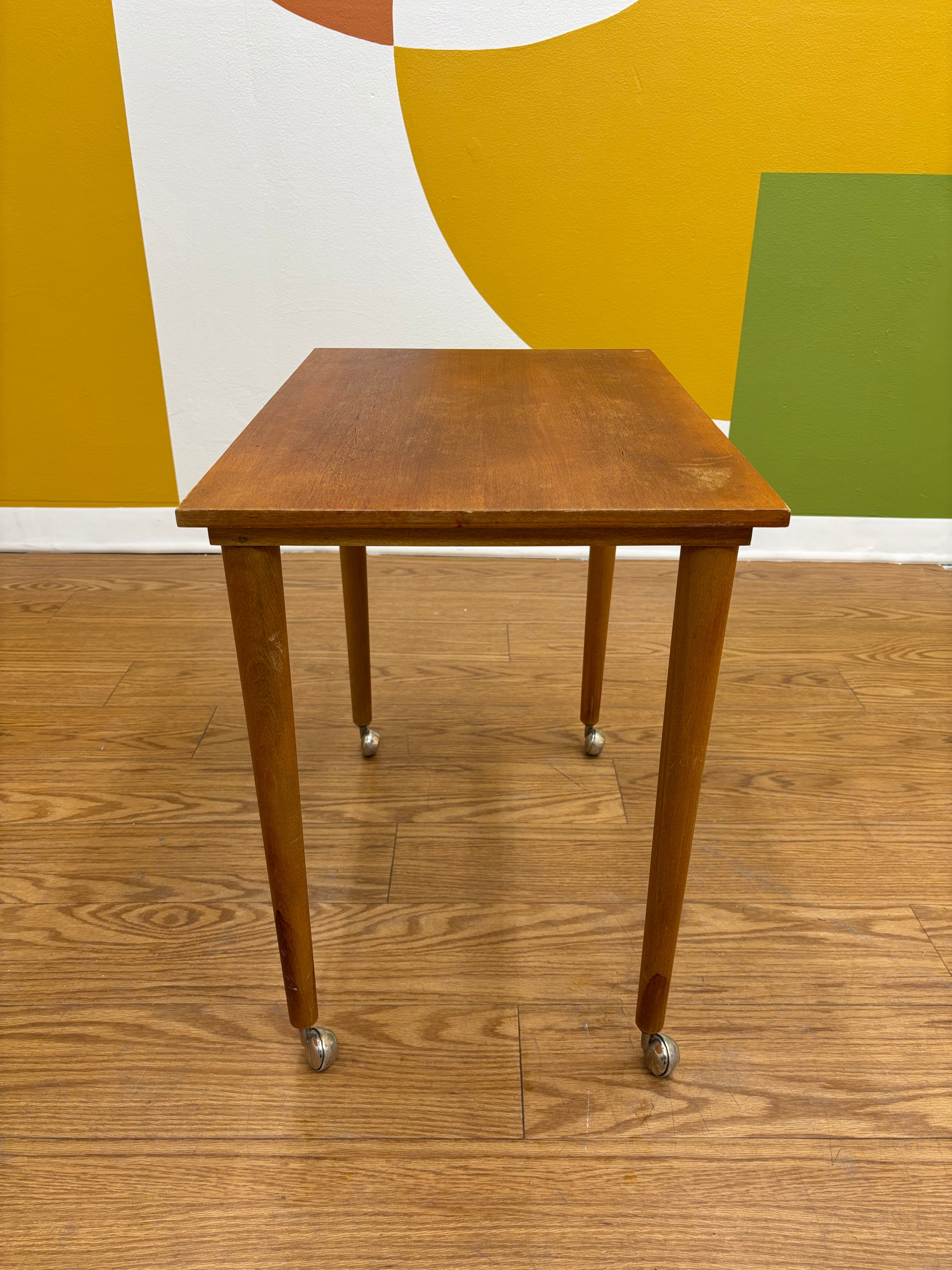 Rolling Side Table
