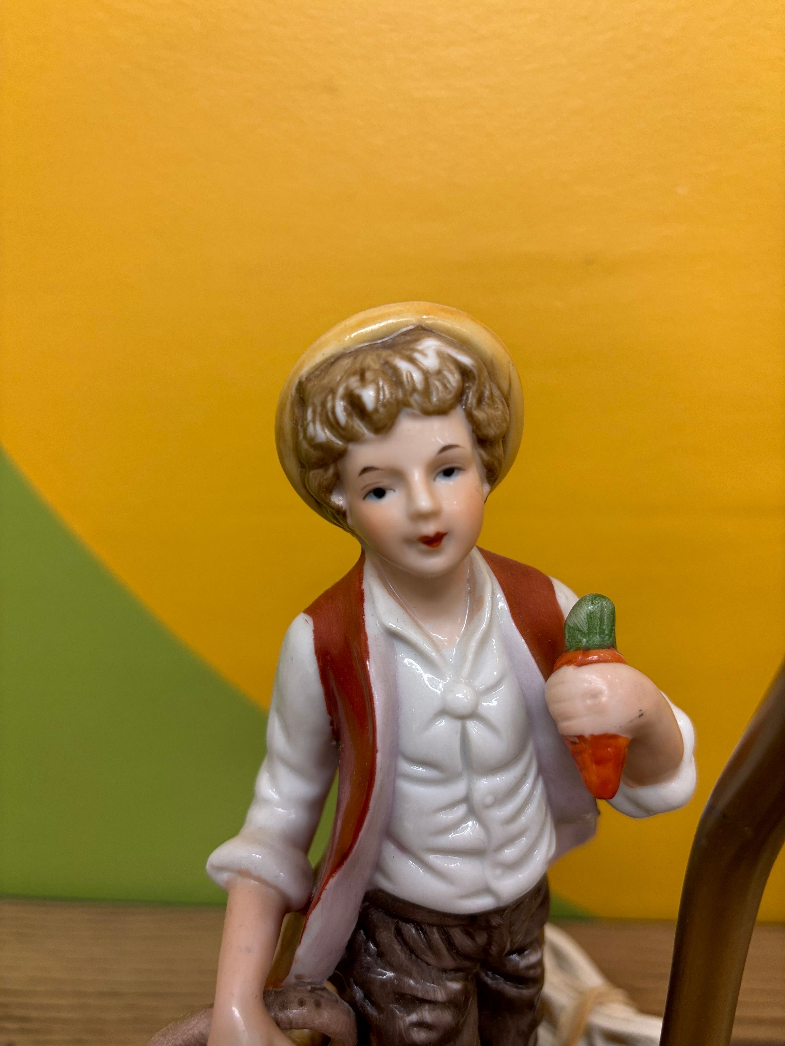 Ceramic Boy & Girl Lamps