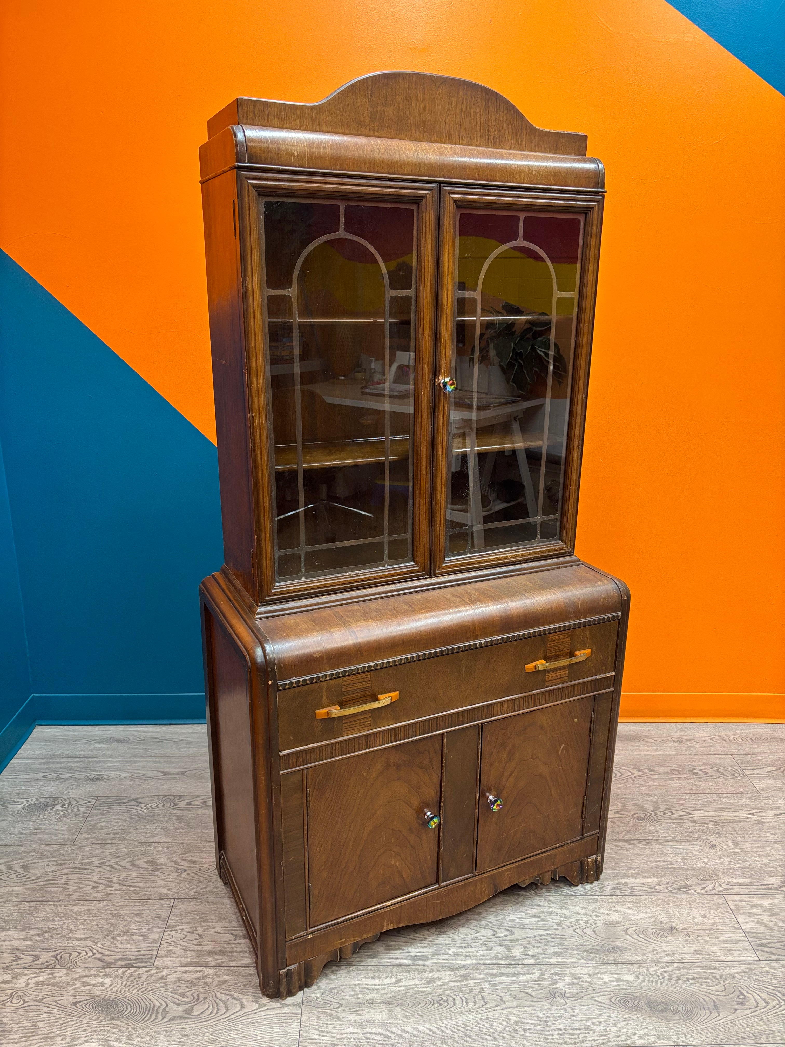 Wood & Glass China Cabinet