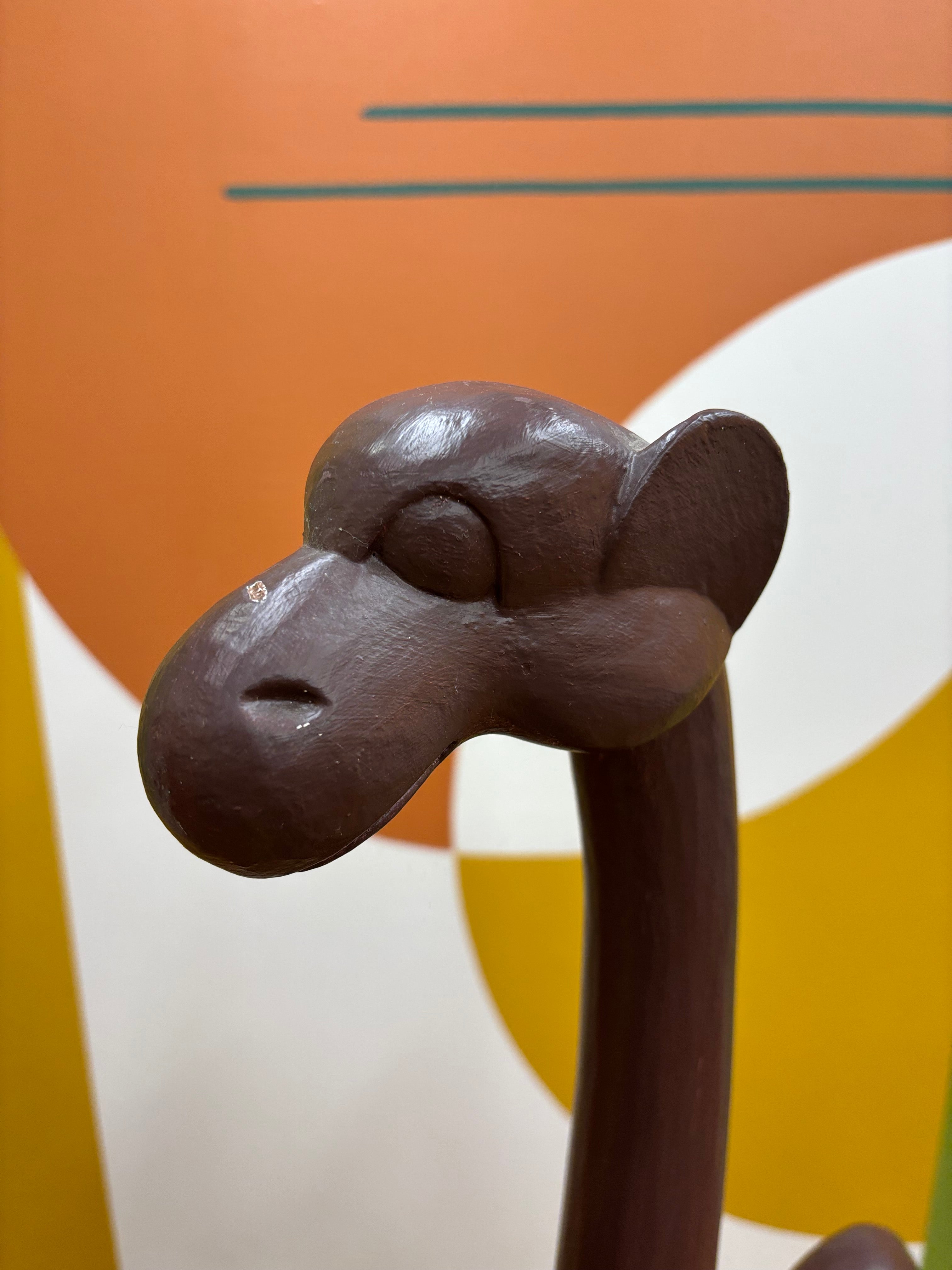 Wood Camel Statue