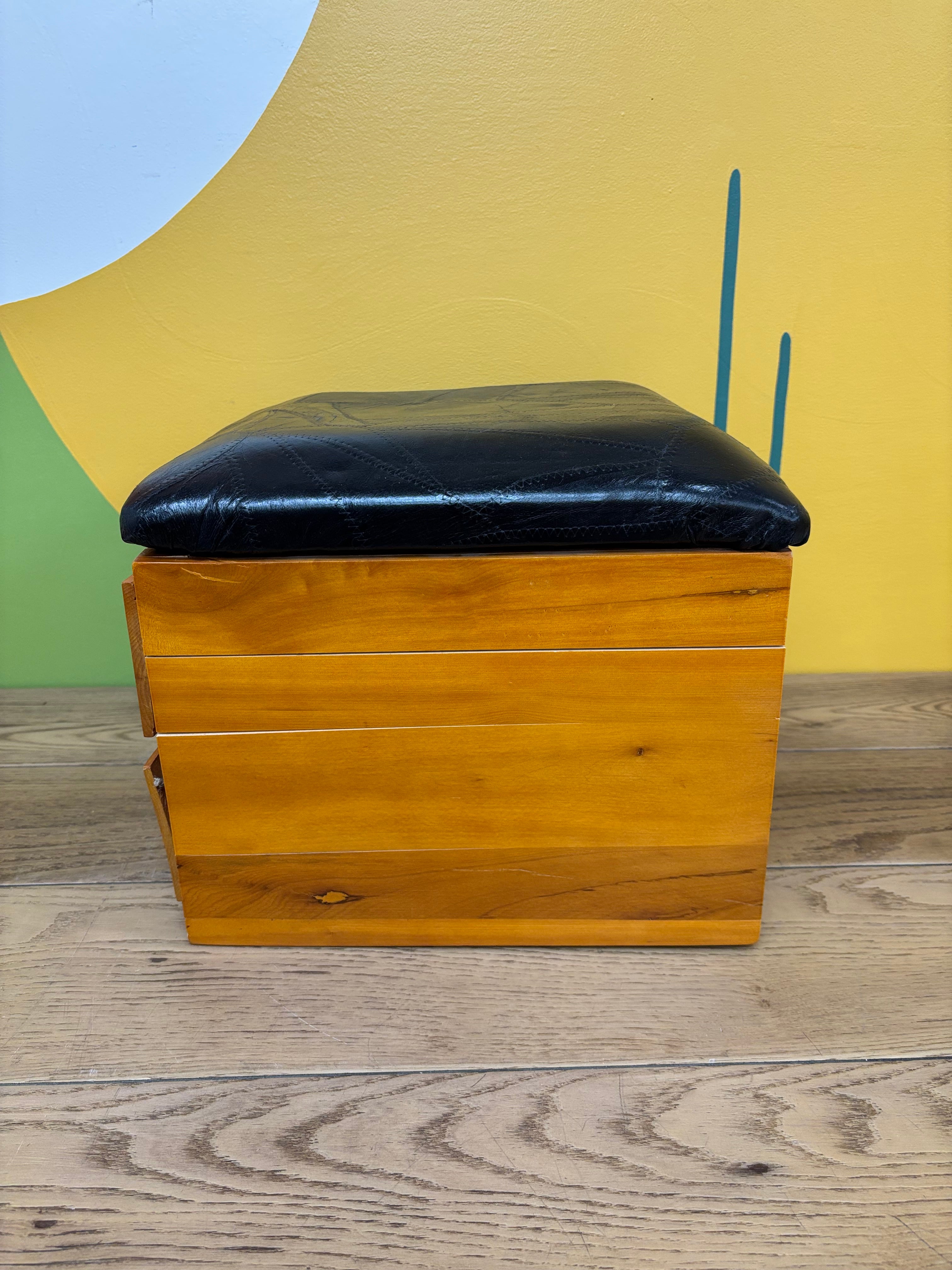 Wood Sewing Footstool
