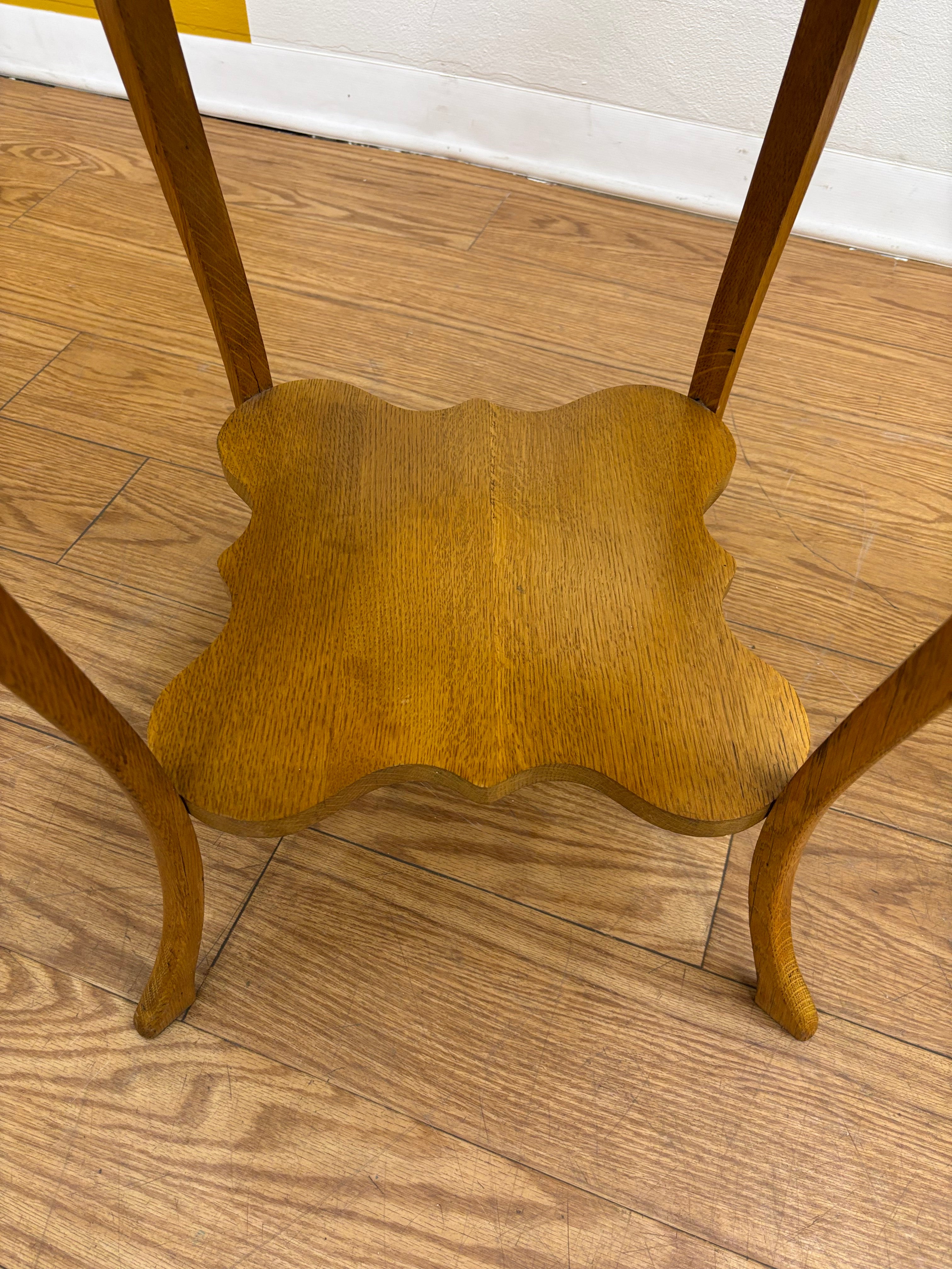 Round Wood Side Table