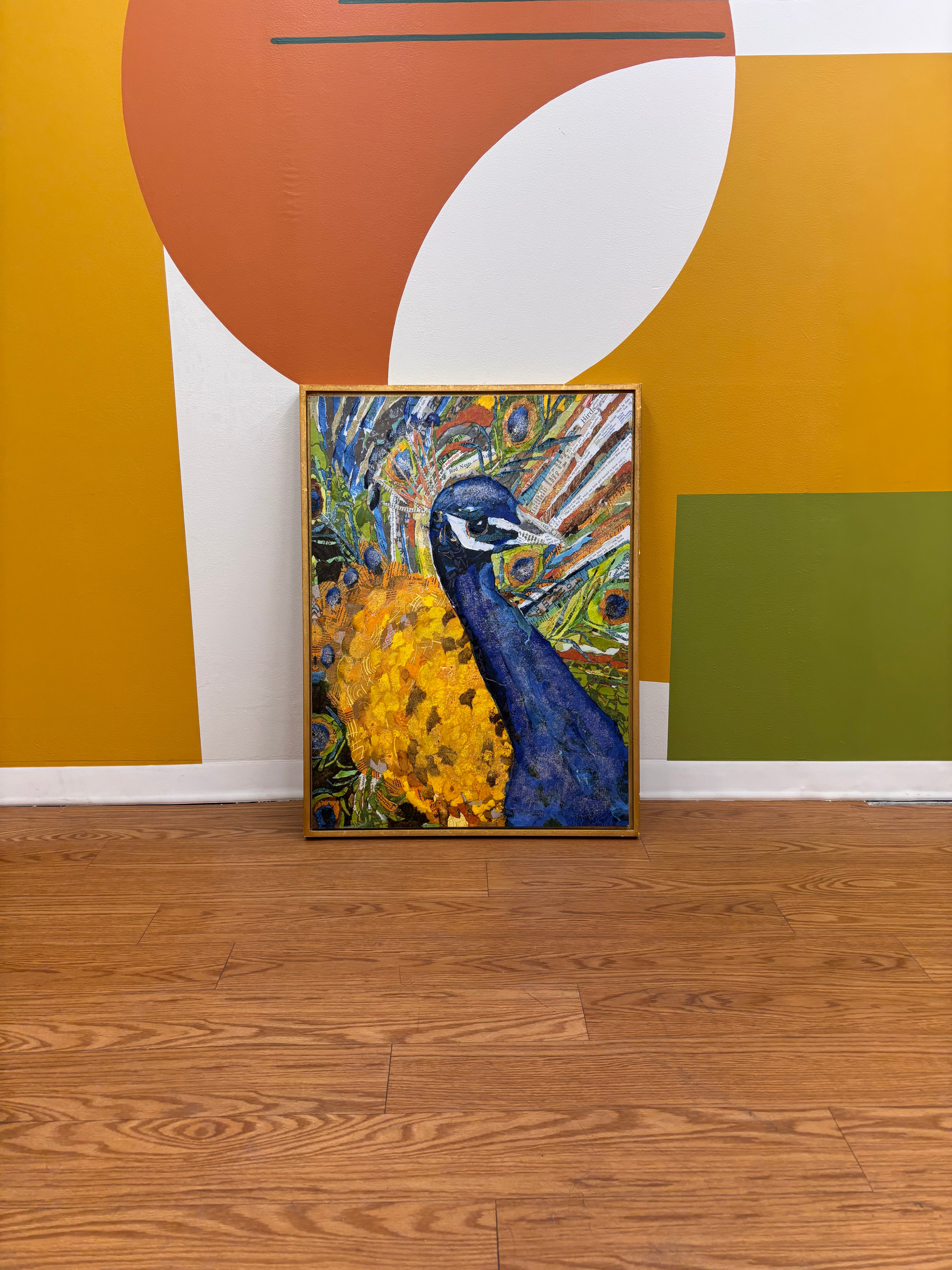Peacock Collage Wall Art