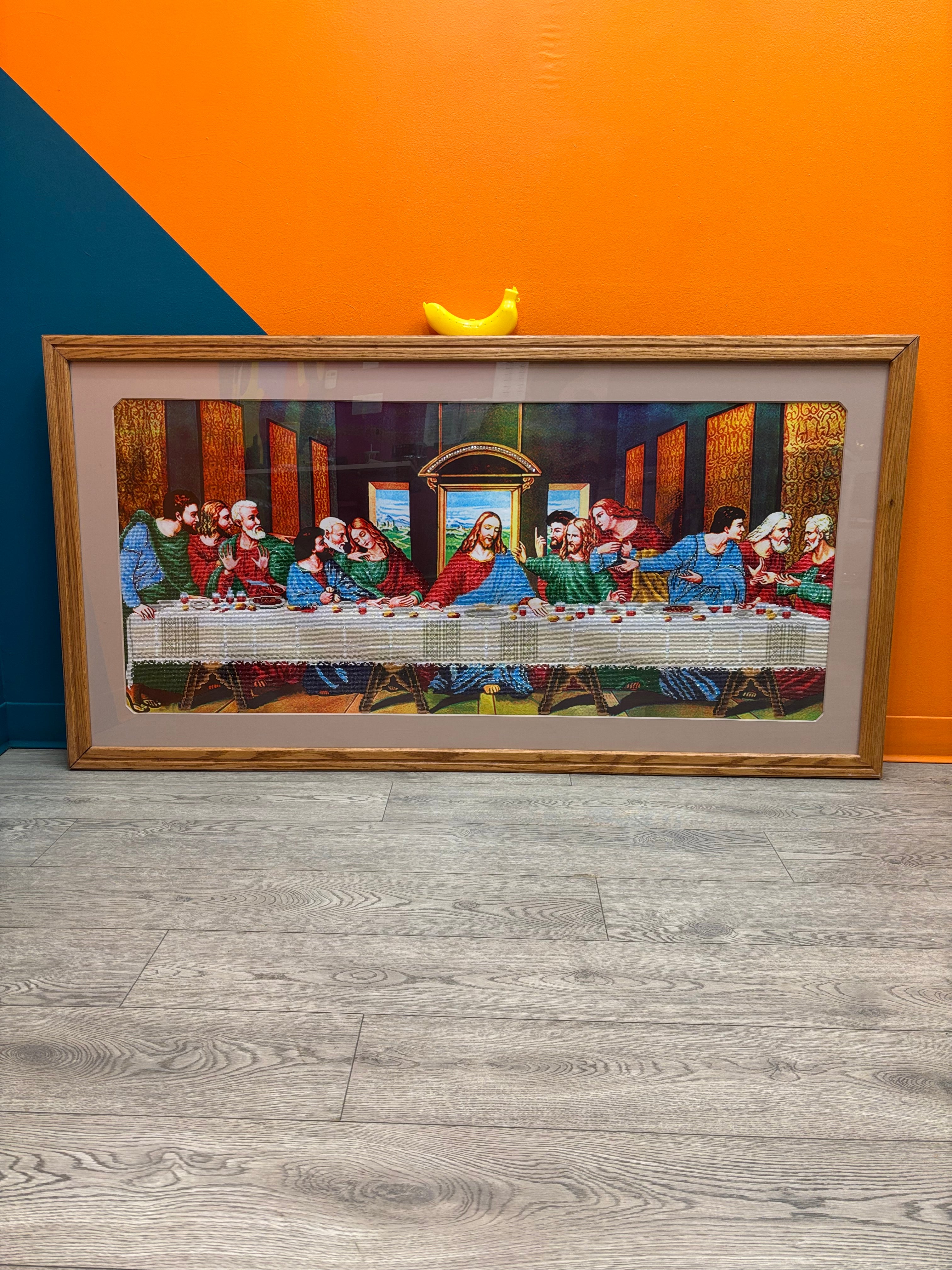 Large Bedazzled "The Last Supper" Print