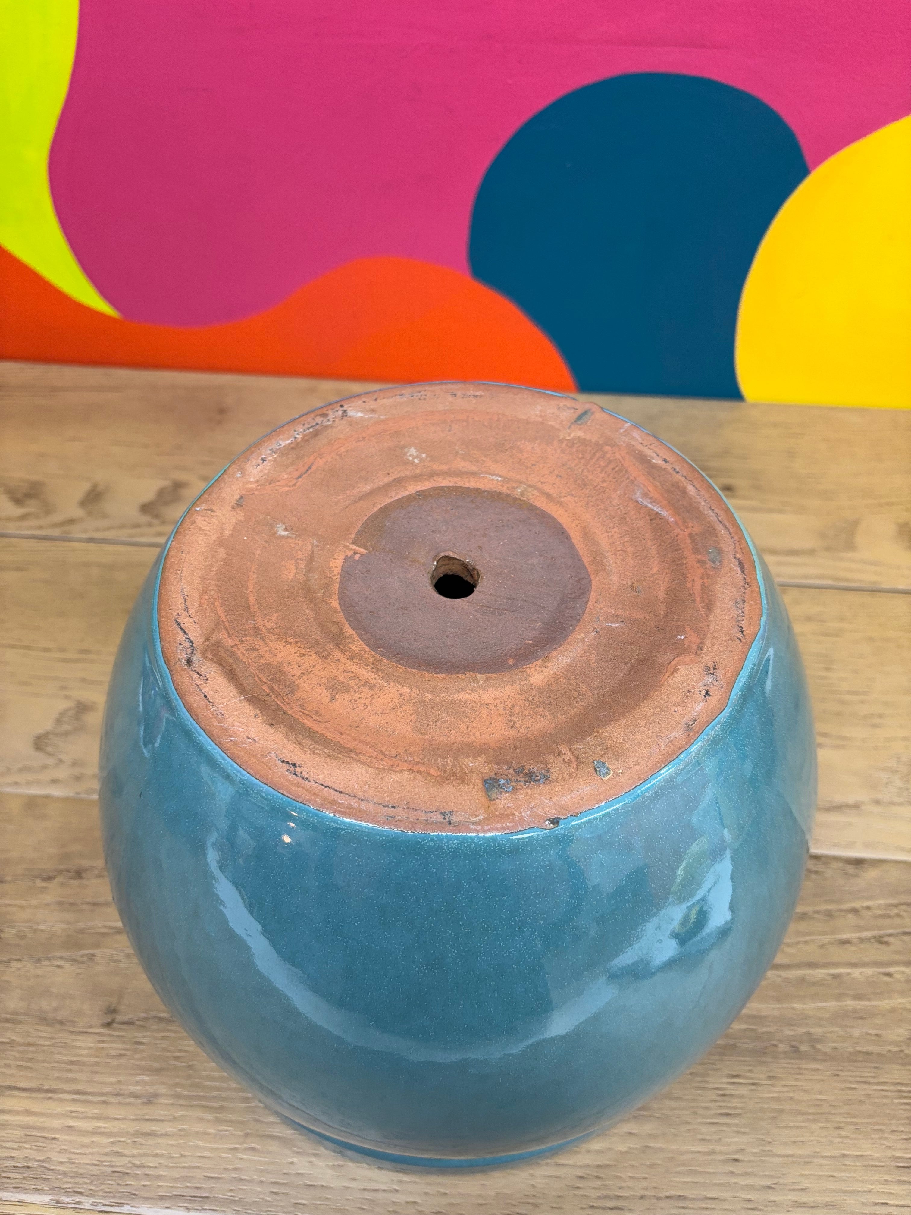 Ceramic Blue Plant Pot