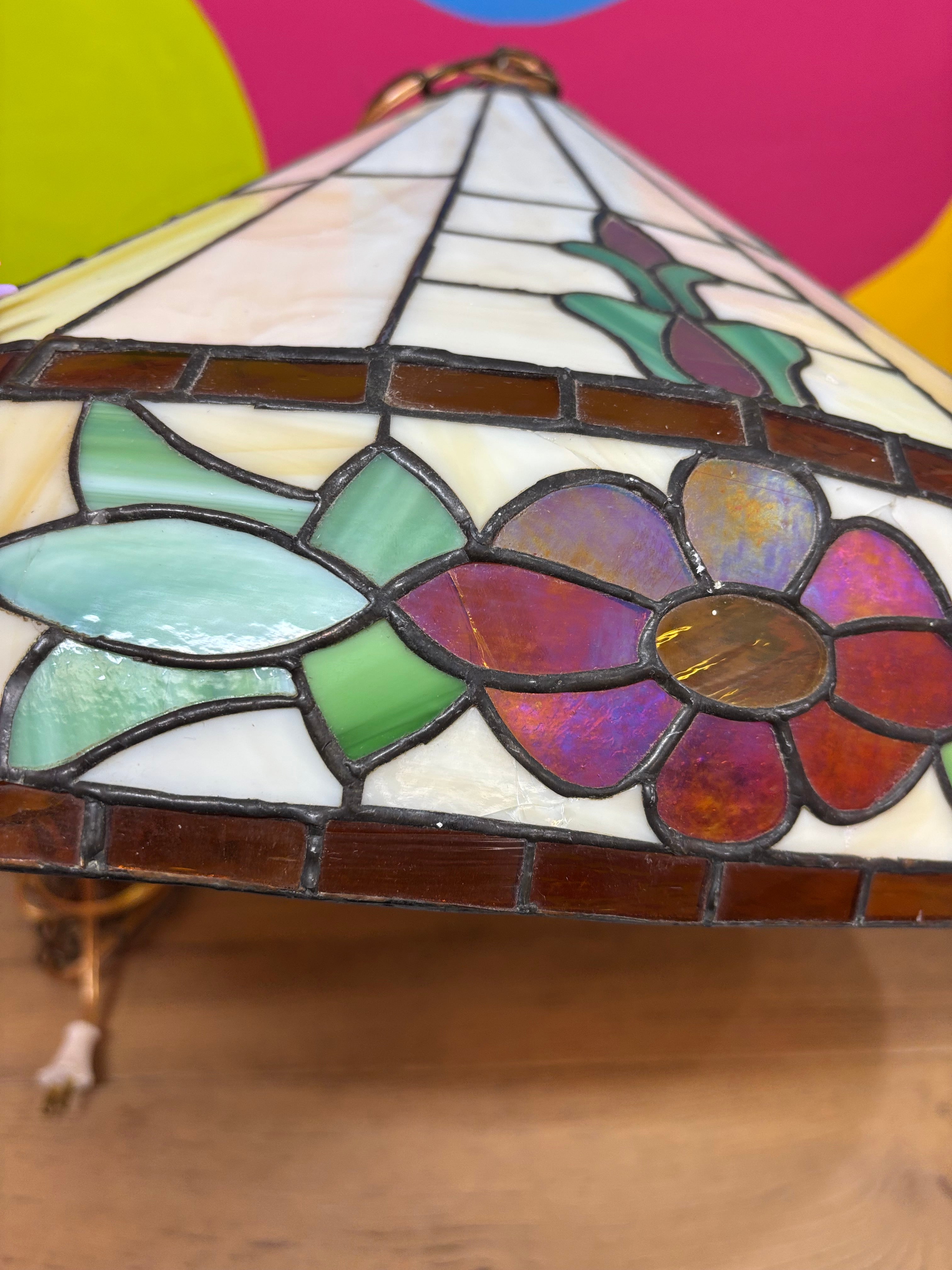 Stained Glass Swag Lamp
