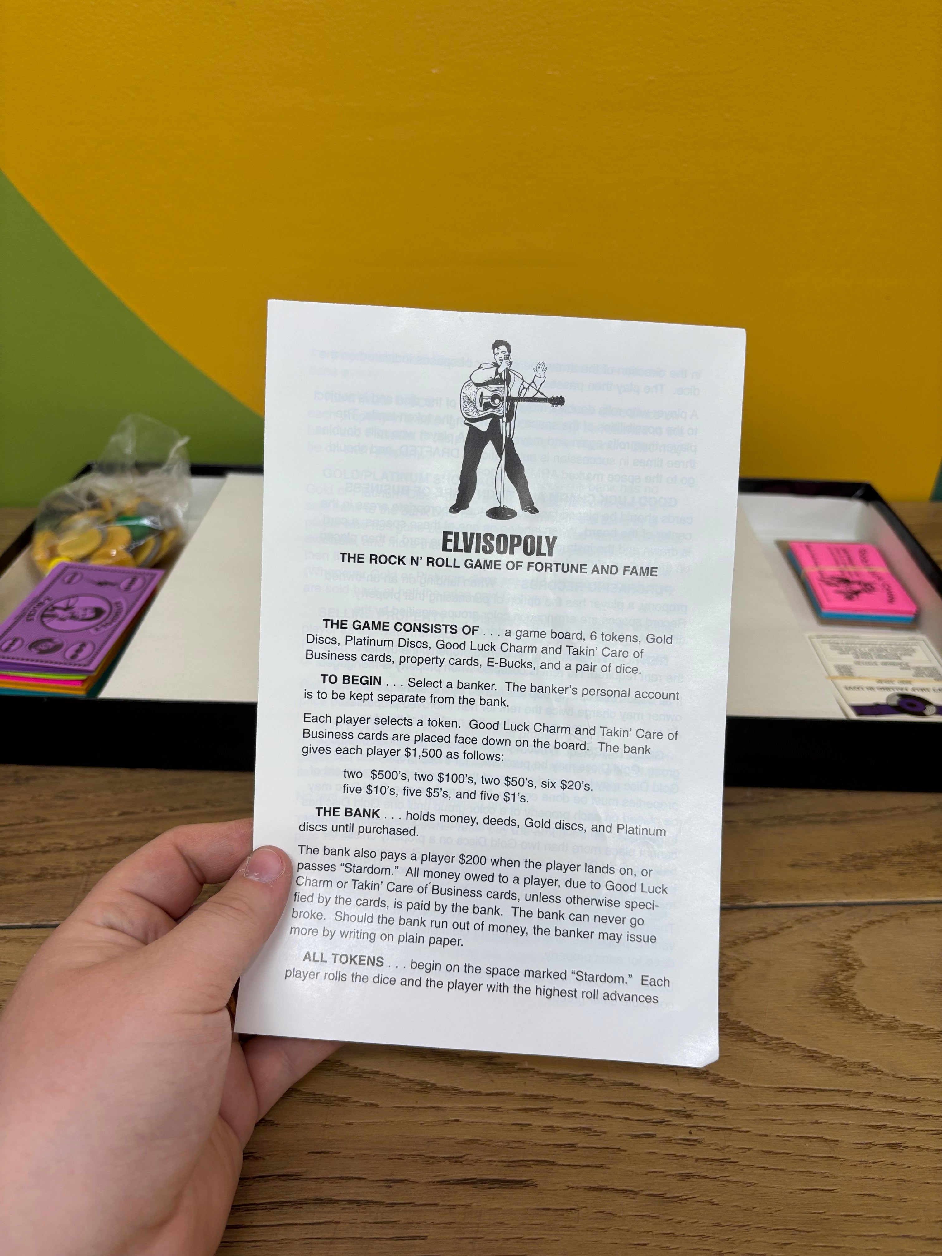 Elvis-Opoly Board Game