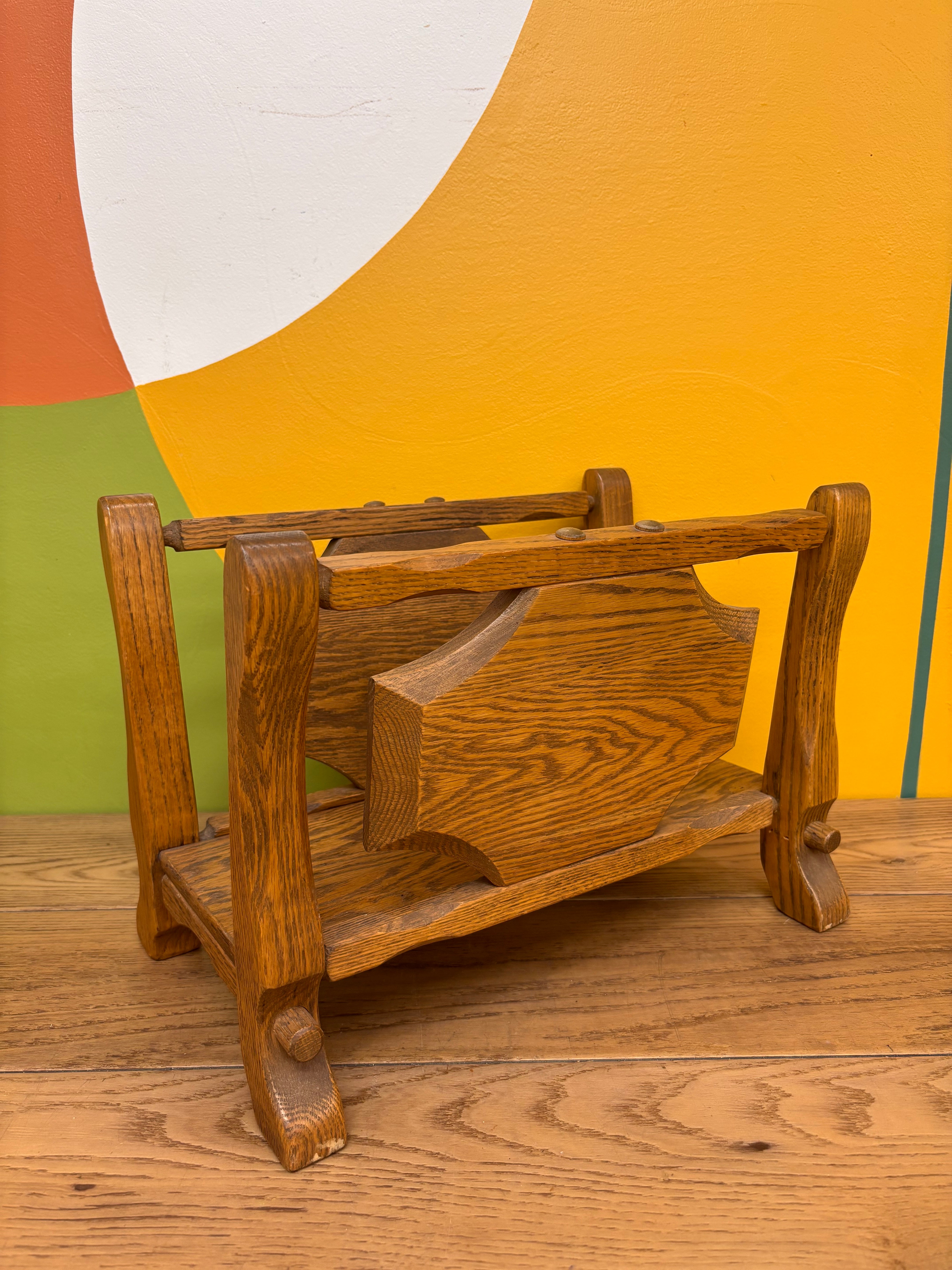 Wood Magazine Rack