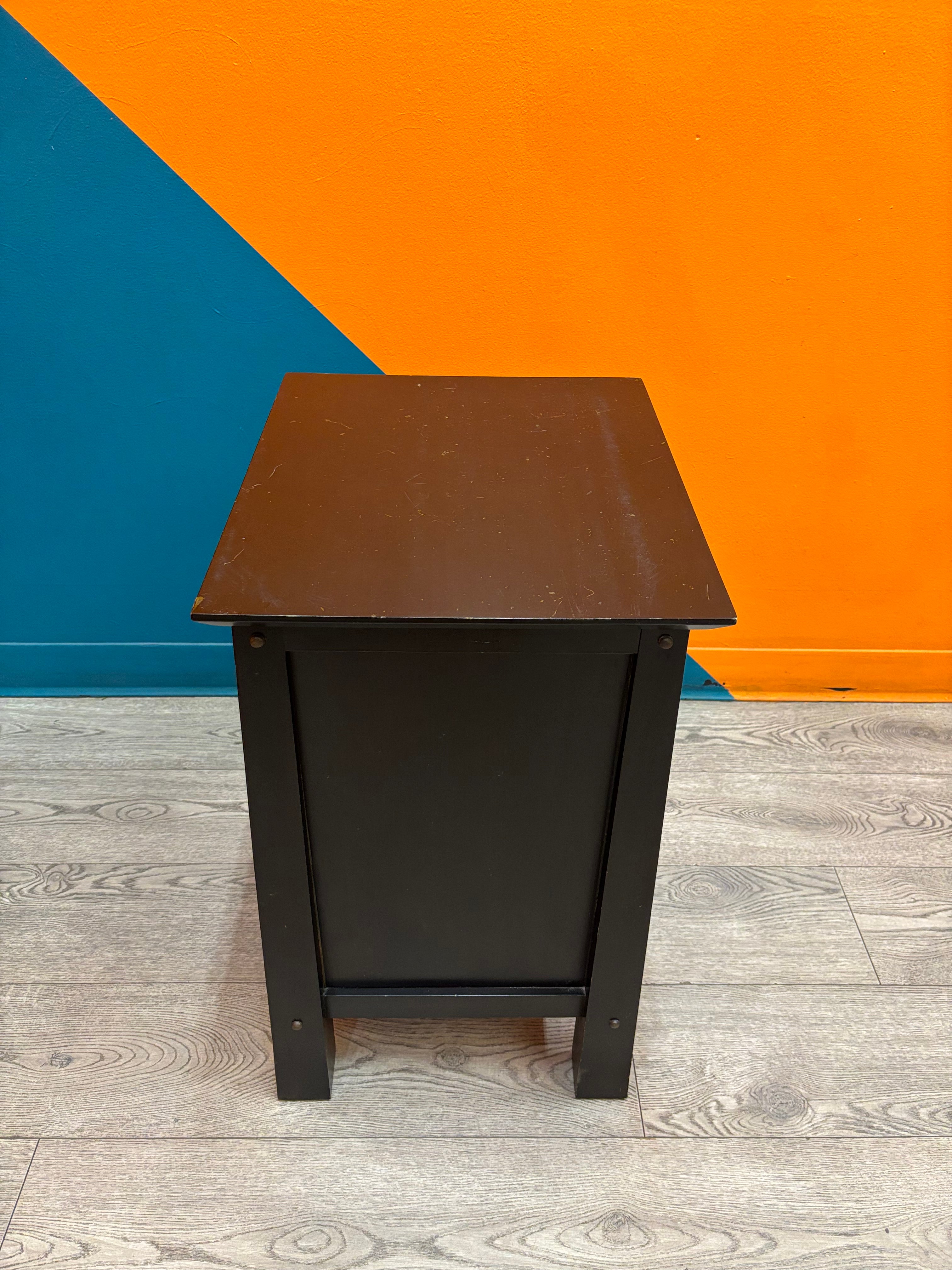 Black Wood Nightstand (Pier 1)