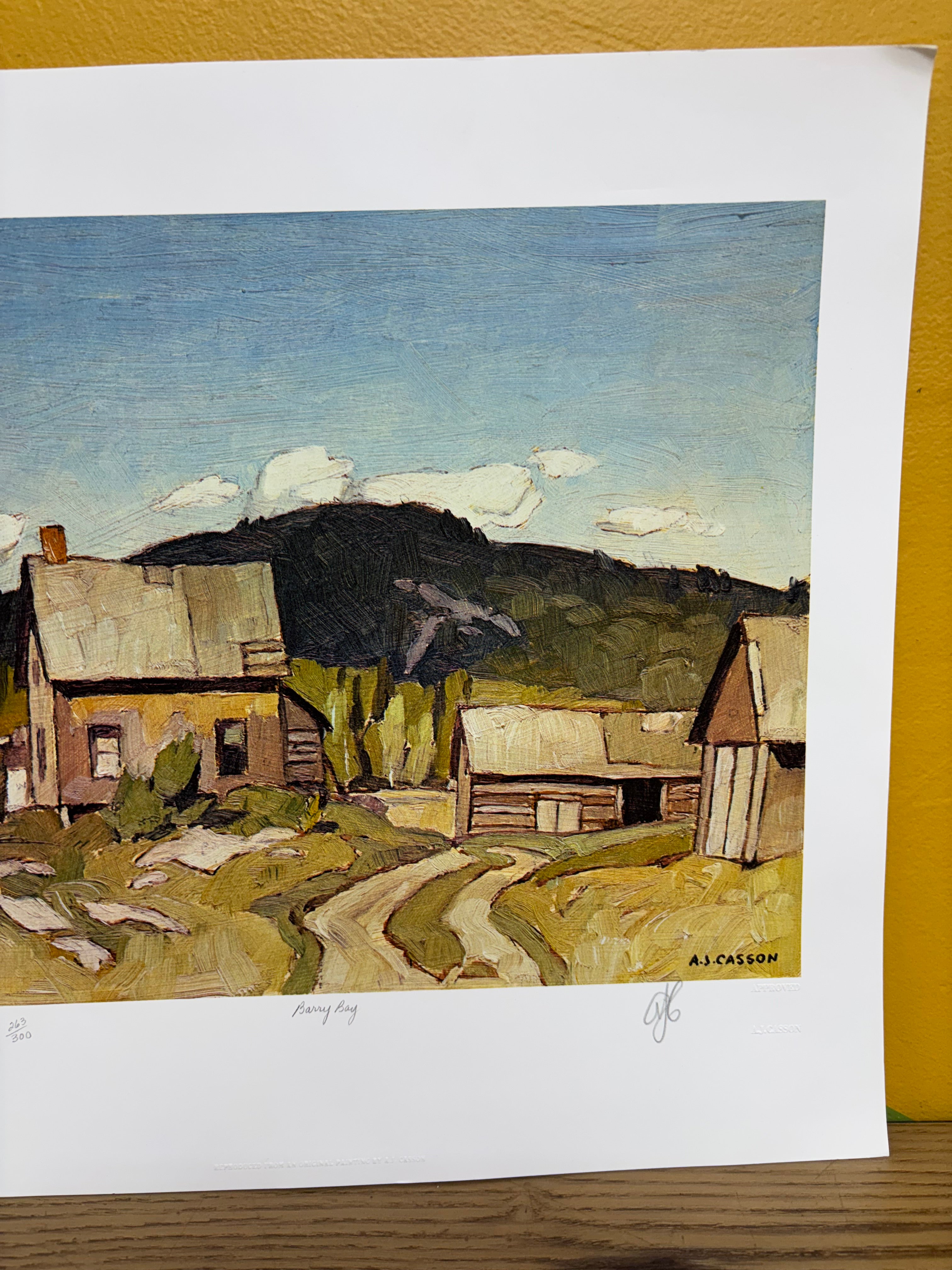 Barry Bay Lithograph by A.J. Casson