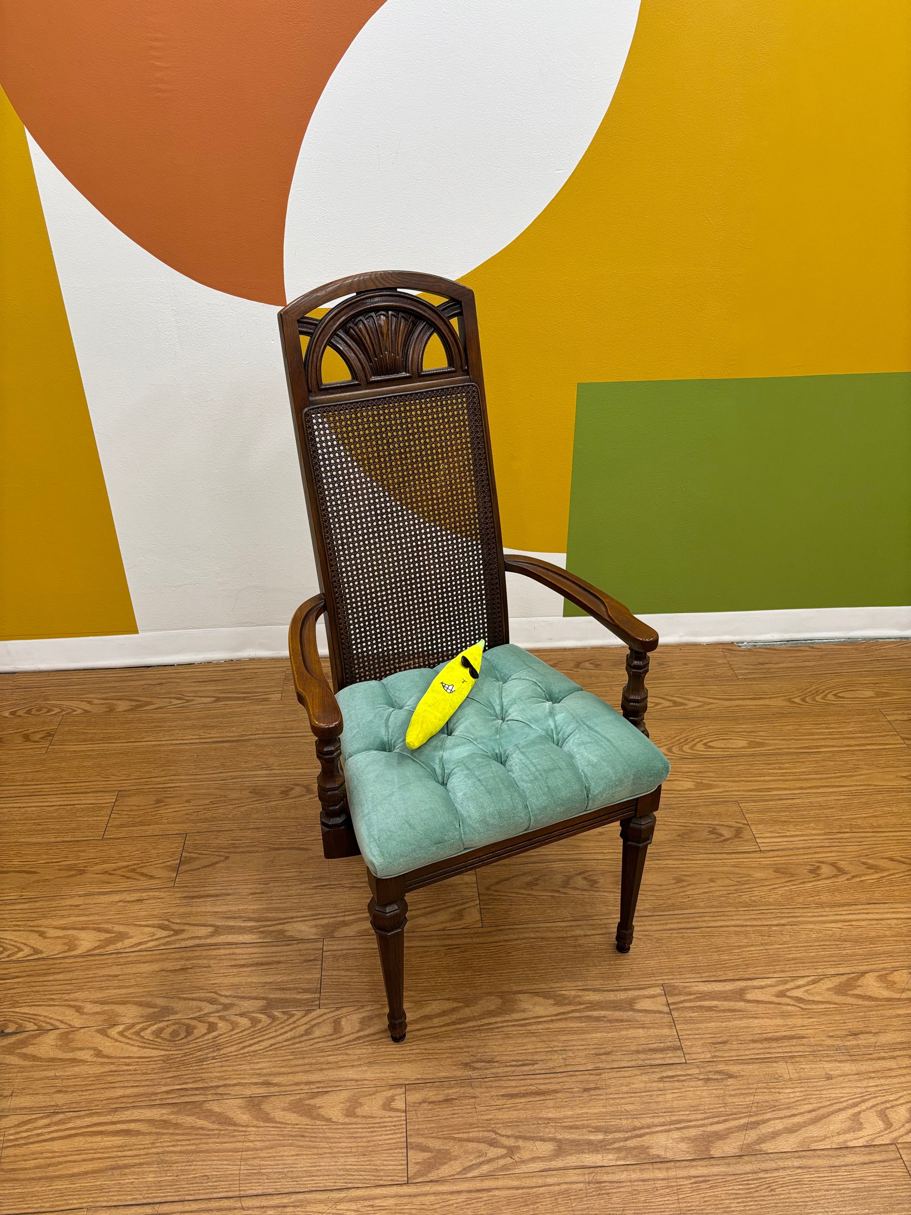 Woven Cane Dining Chair