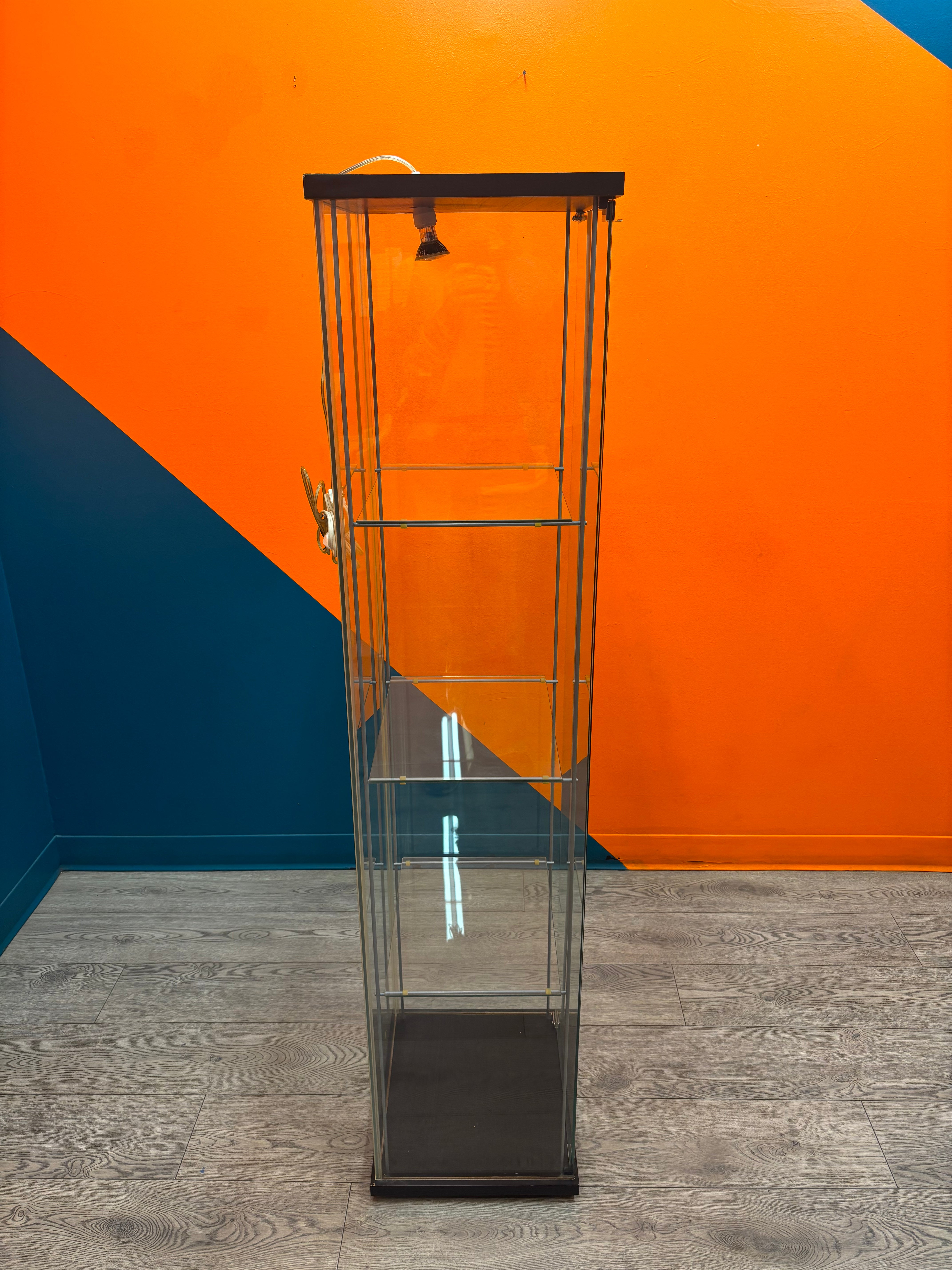 4 Tier Glass Curio Cabinet