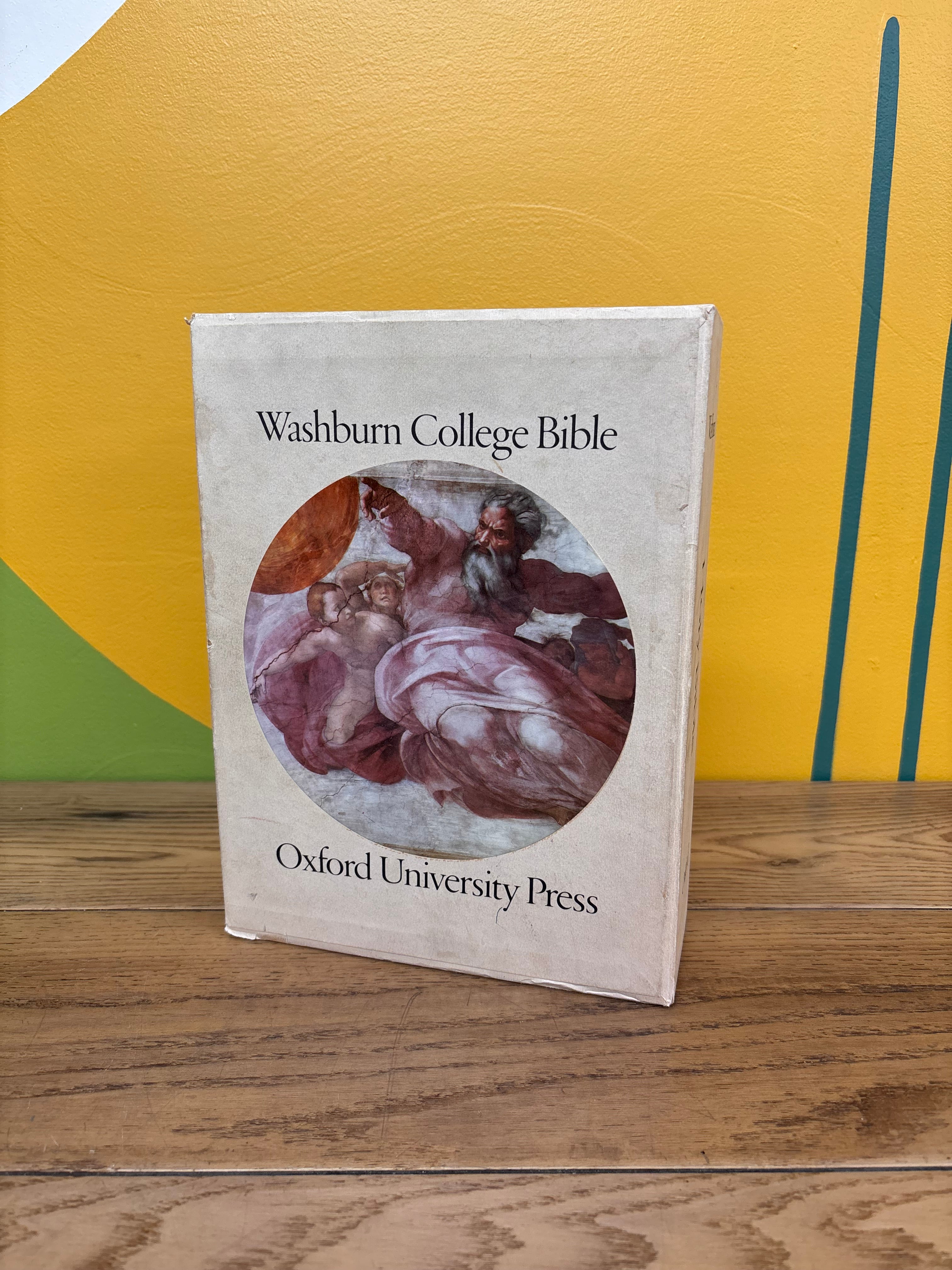 Hardcover Washburn College Bible