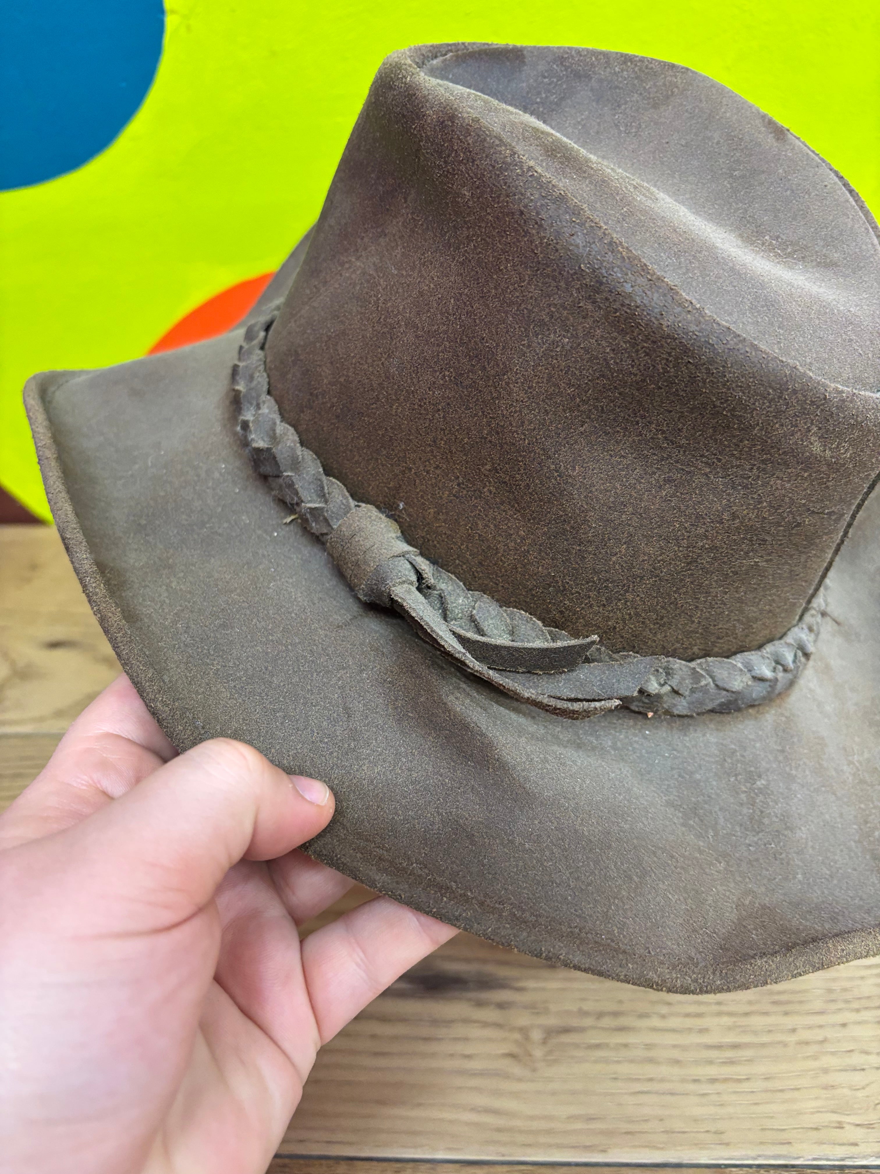 Kakadu Traders Leather Hat - Size M