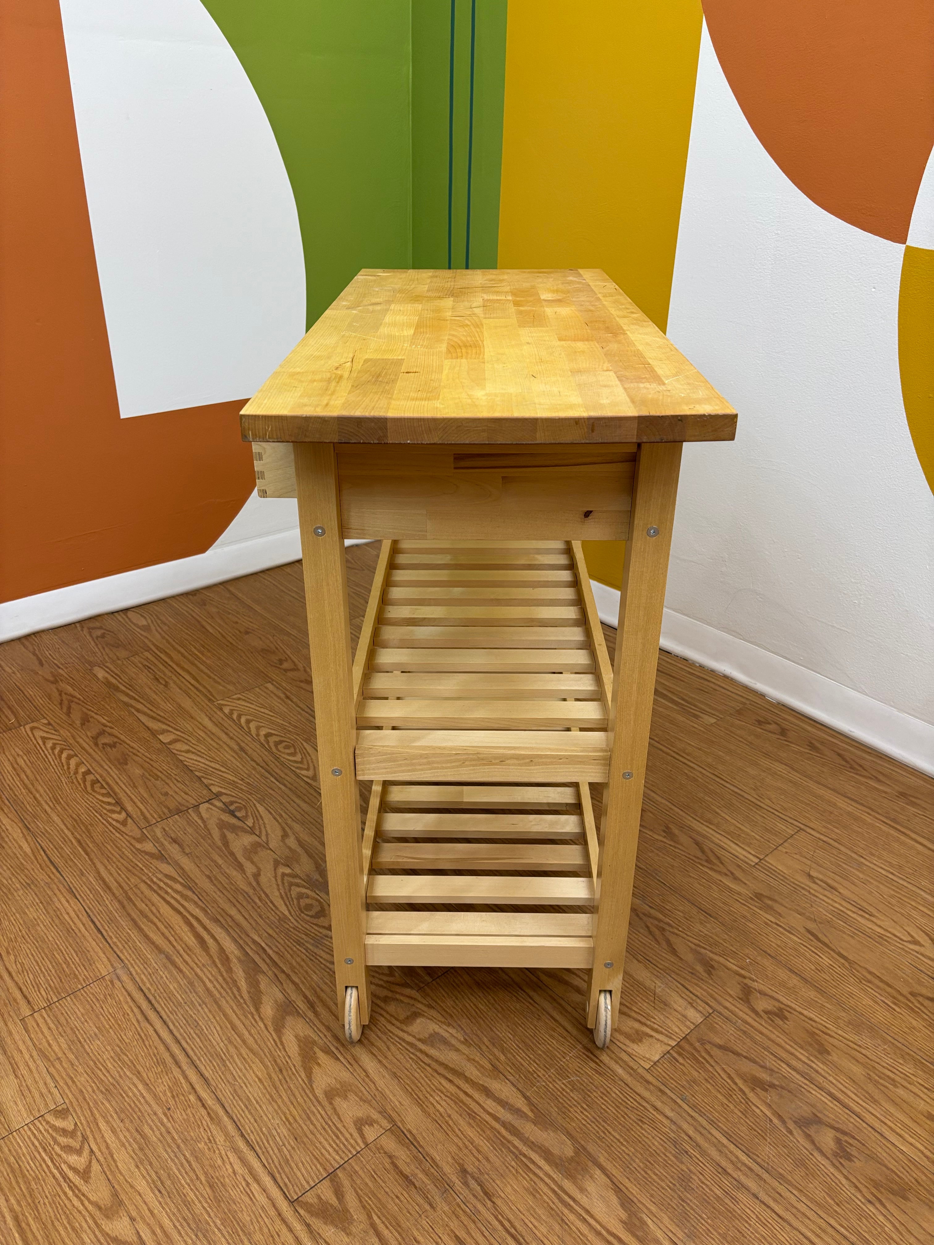 Wood Kitchen Cart