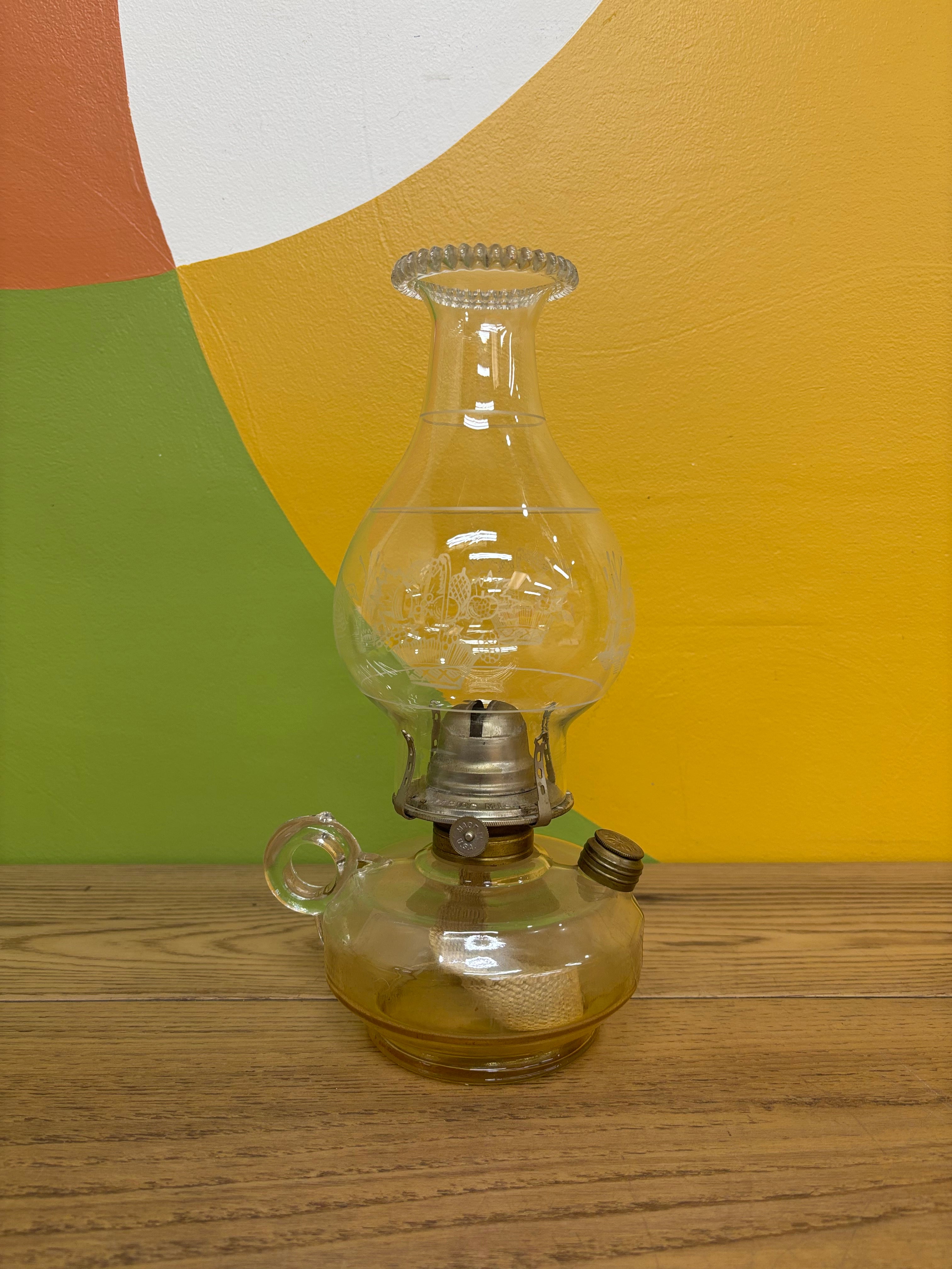 Small Glass Oil Lamp