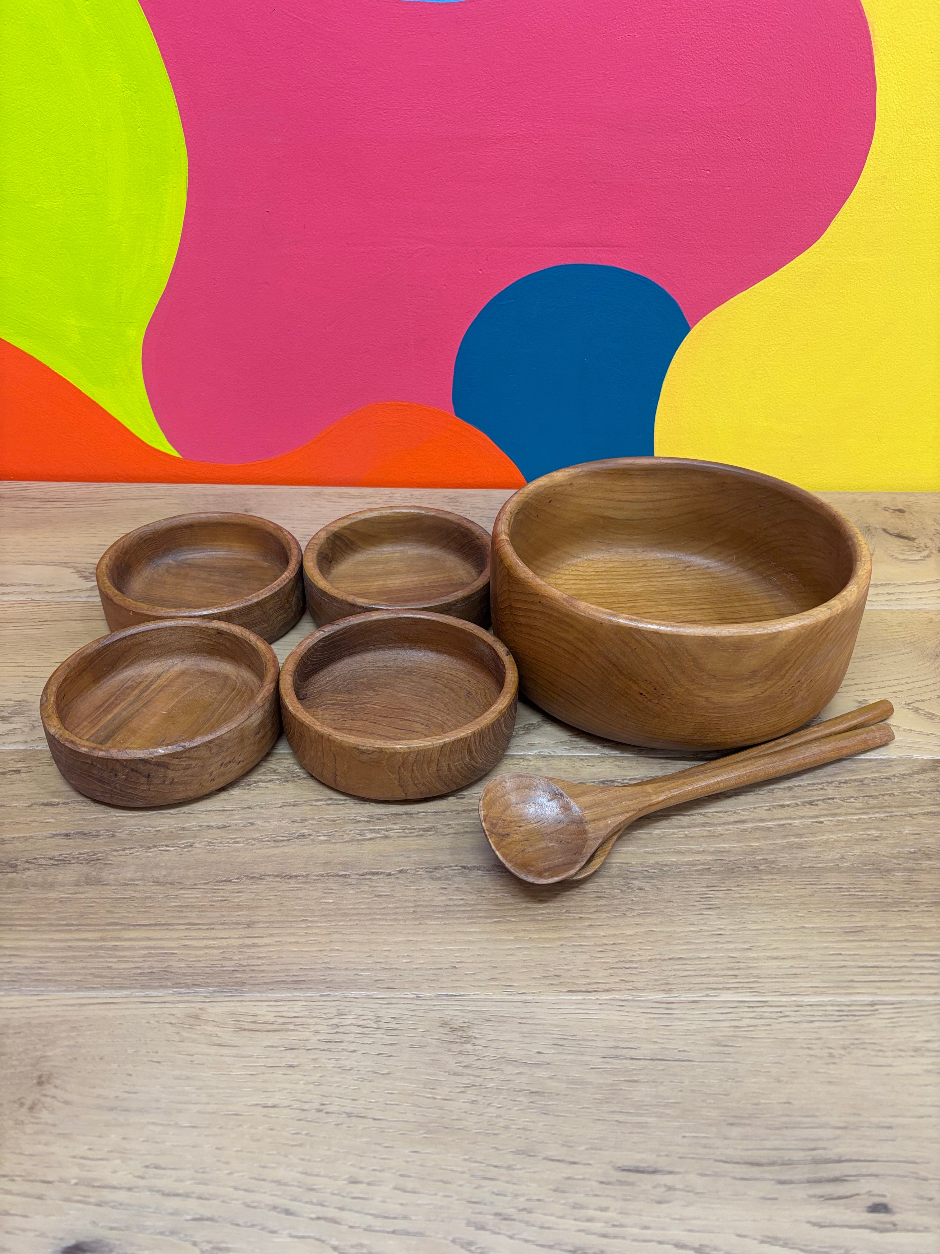 Wood Bowl Set