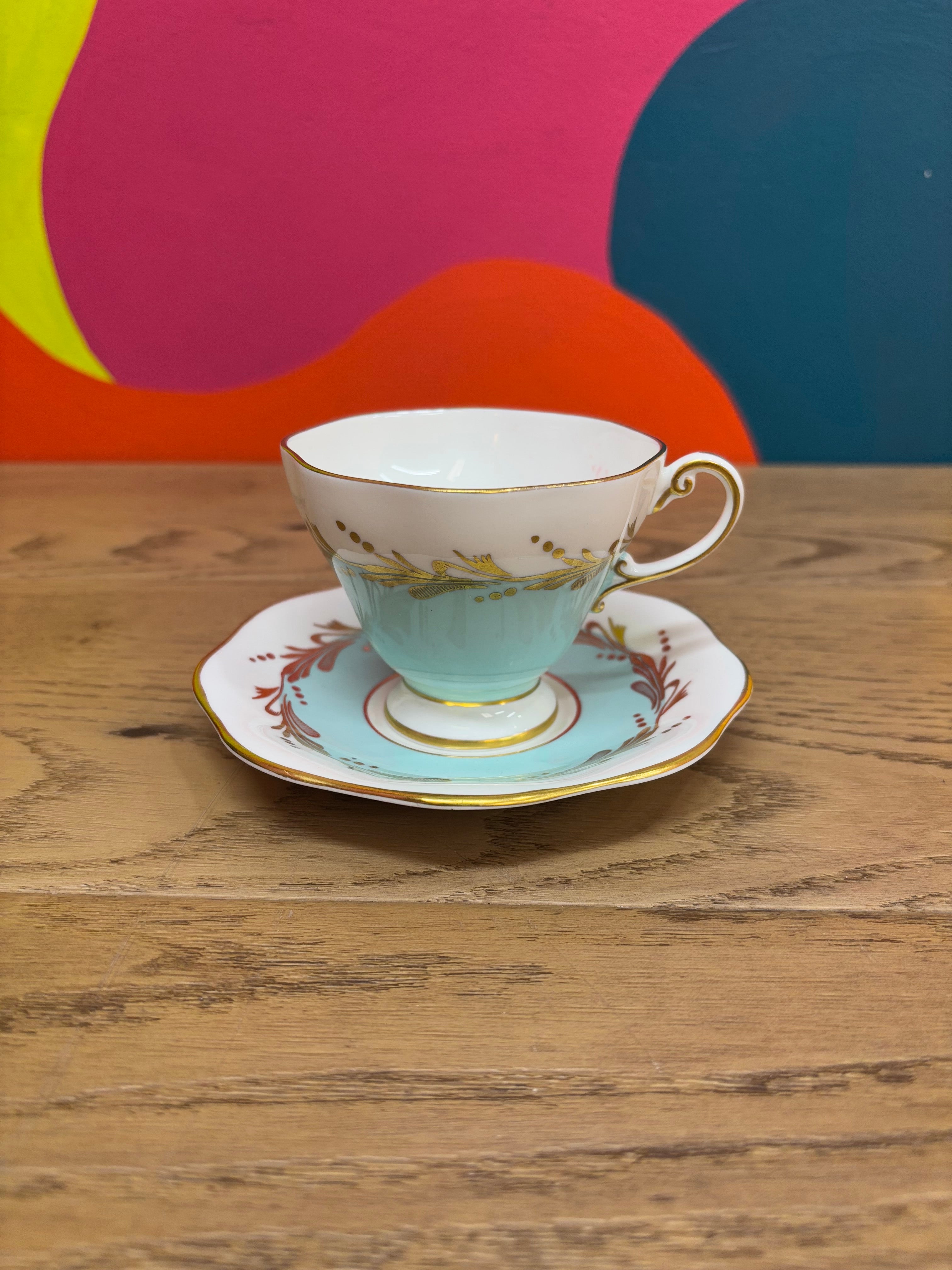 Foley Bone China Teacup and Saucer