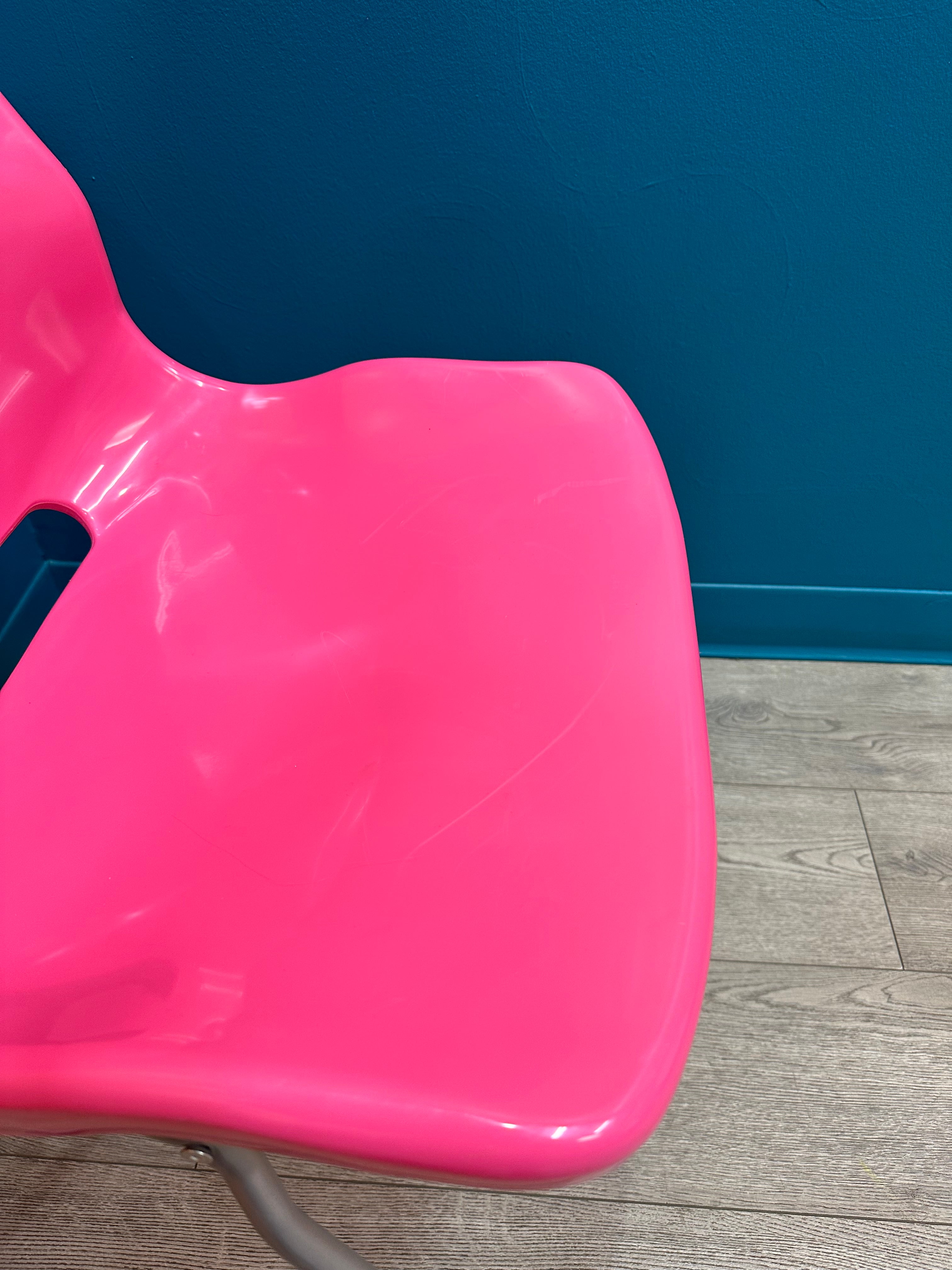 Plastic Pink Chair (2 available)