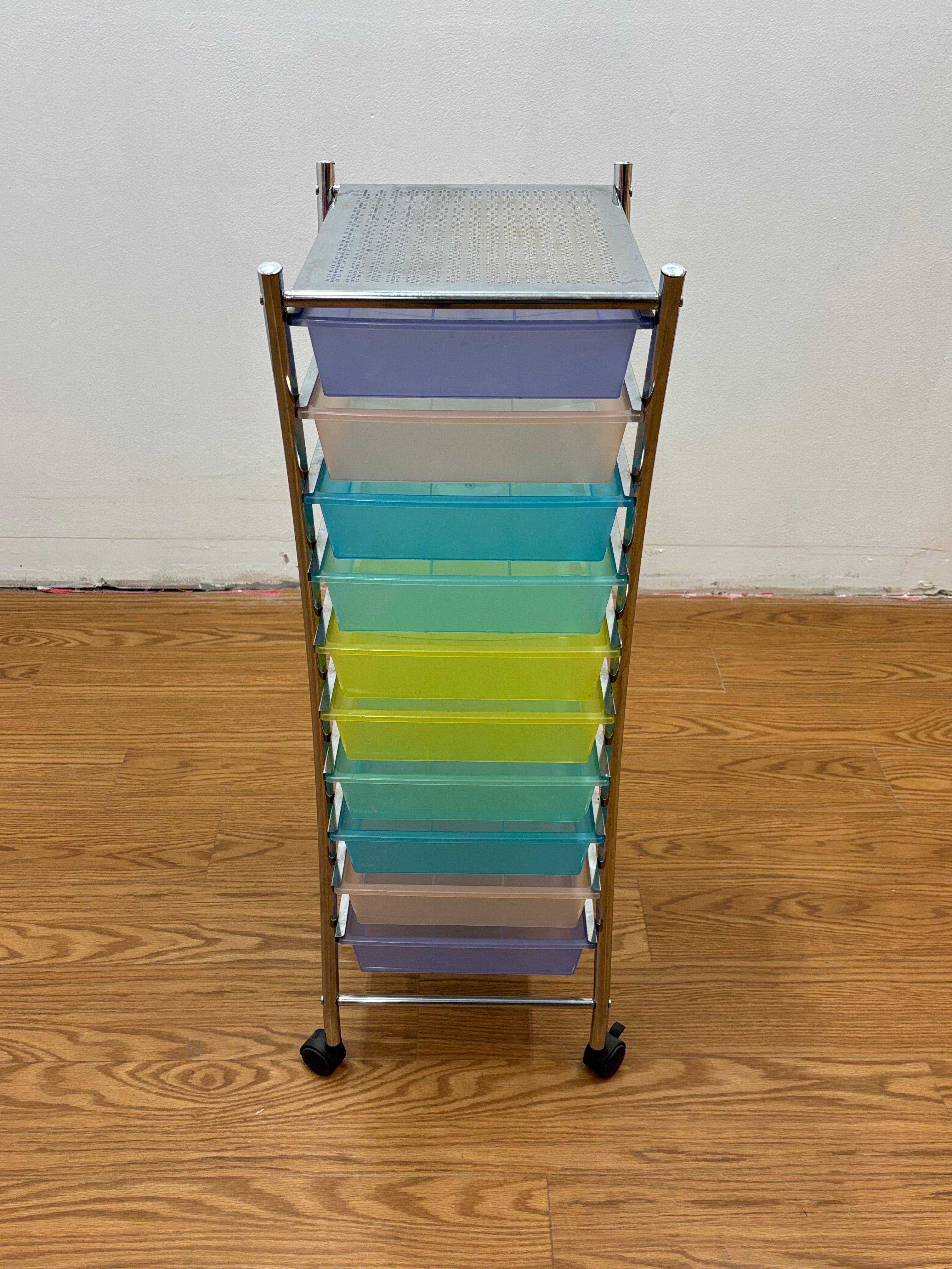 10 Drawer Rolling Cart