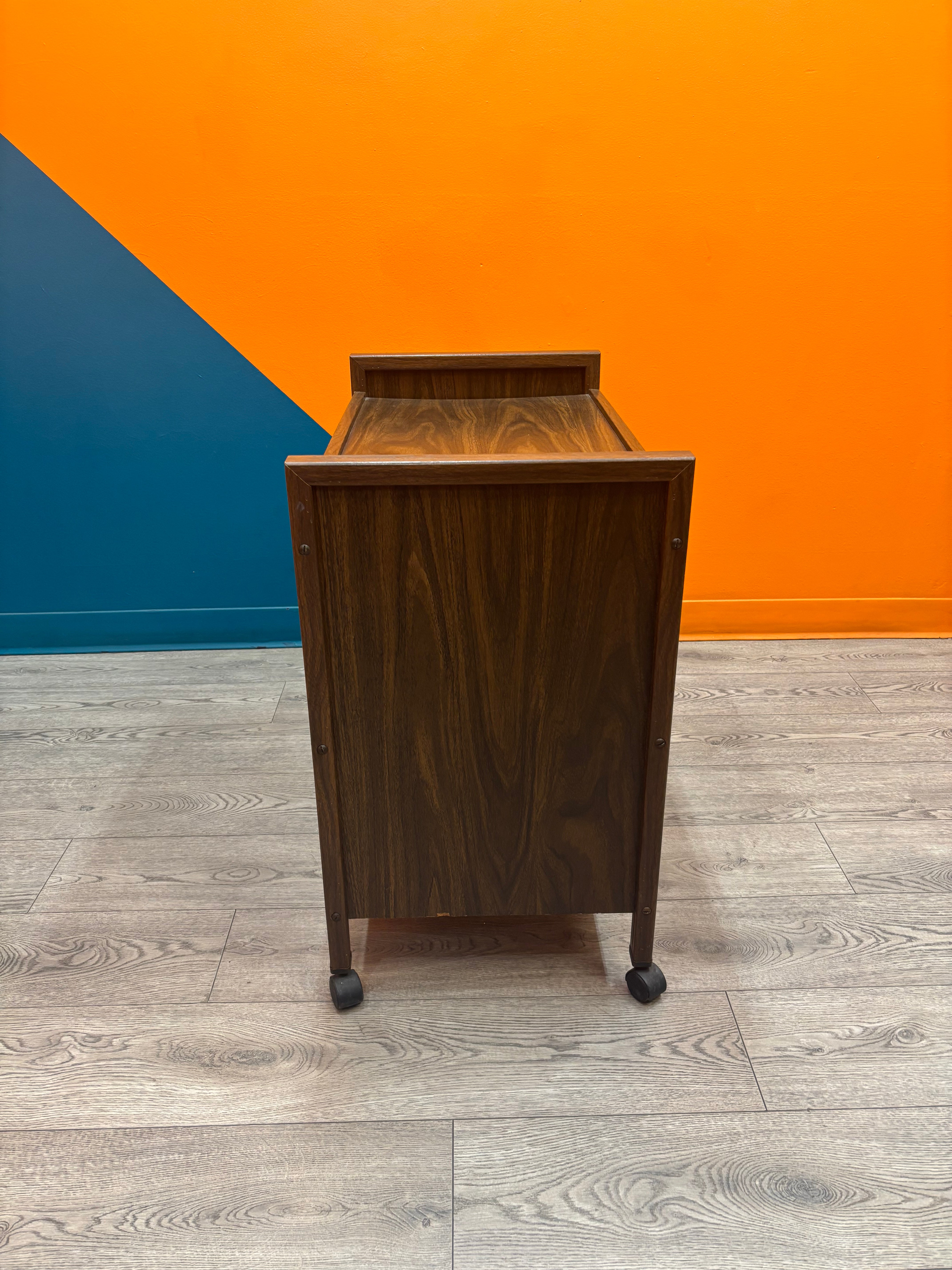 3 Tier Wood Rolling Cart