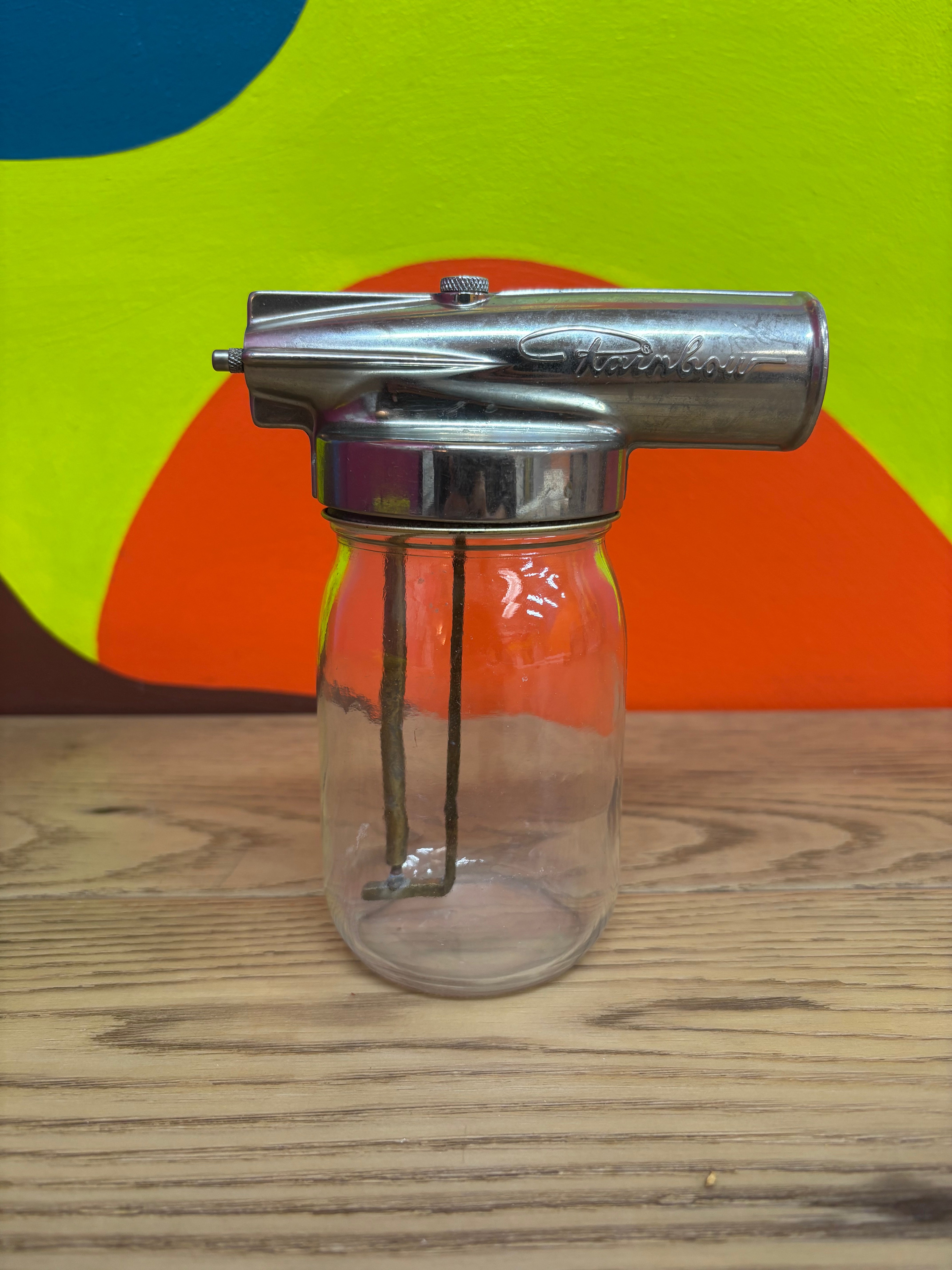 Rainbow Glass Sprayer Jar