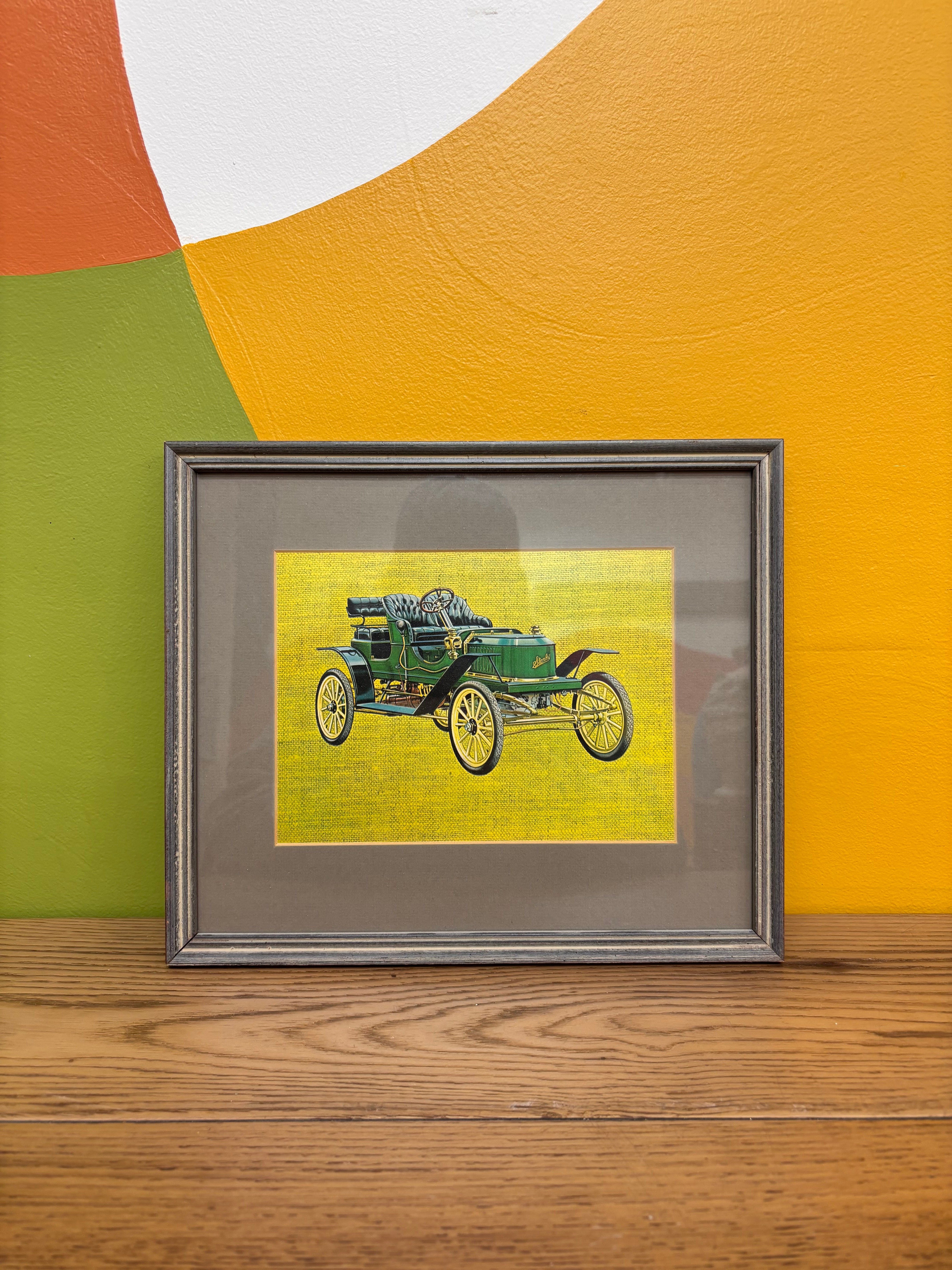 Set of 4 Framed Car Photos