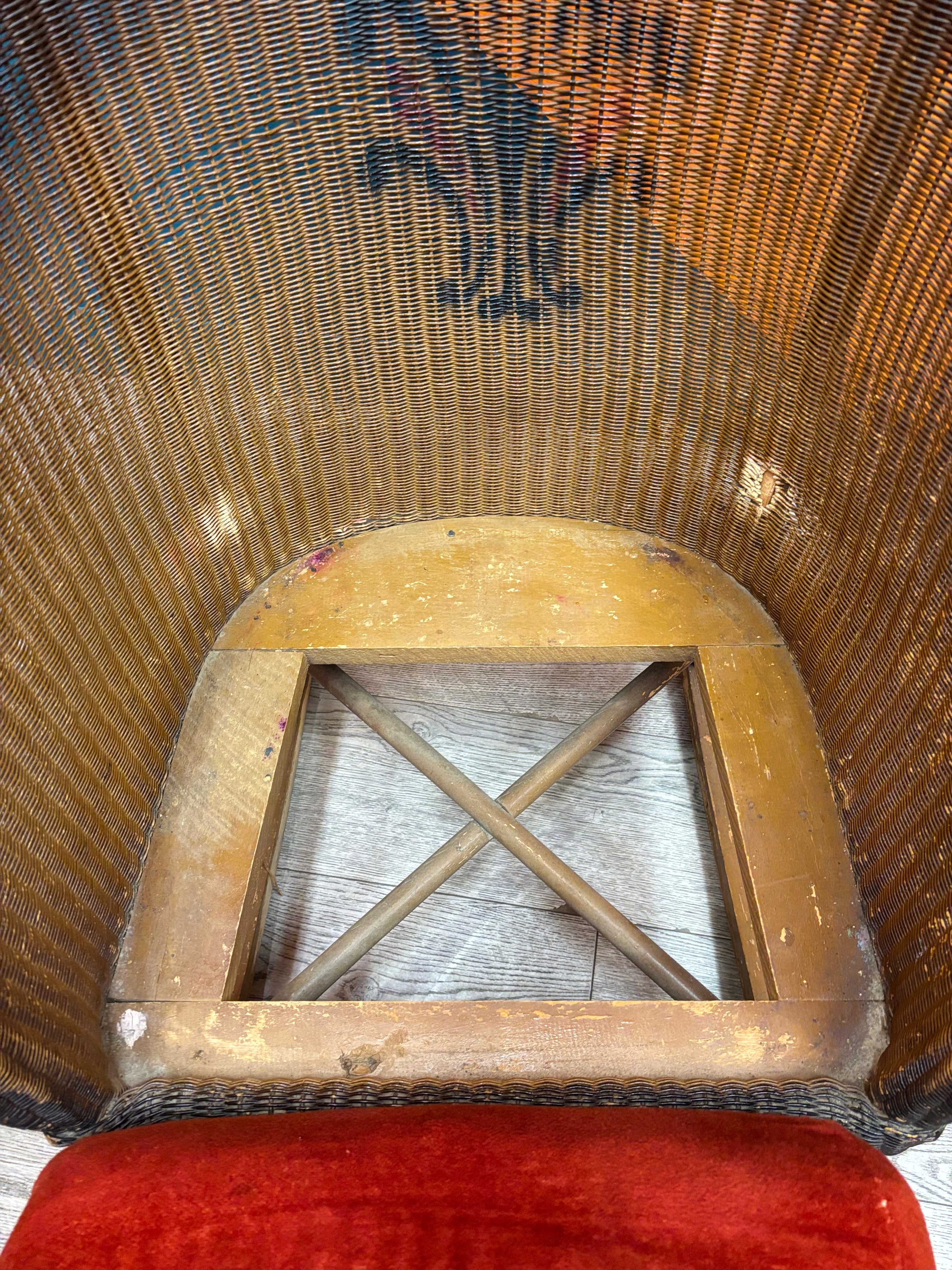 Wicker Rocking Chair with Cushion