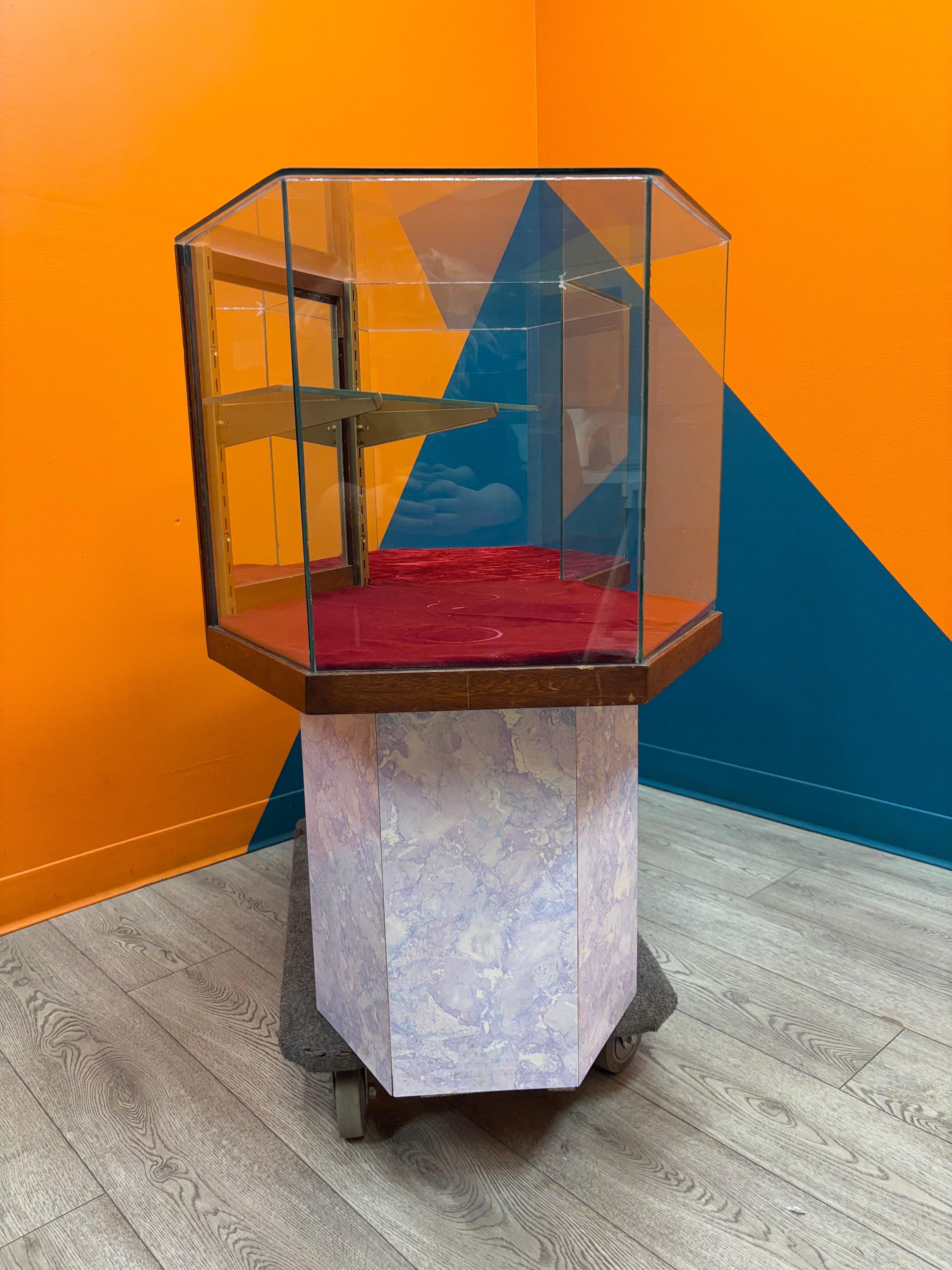 Glass Display Cabinet on Stand