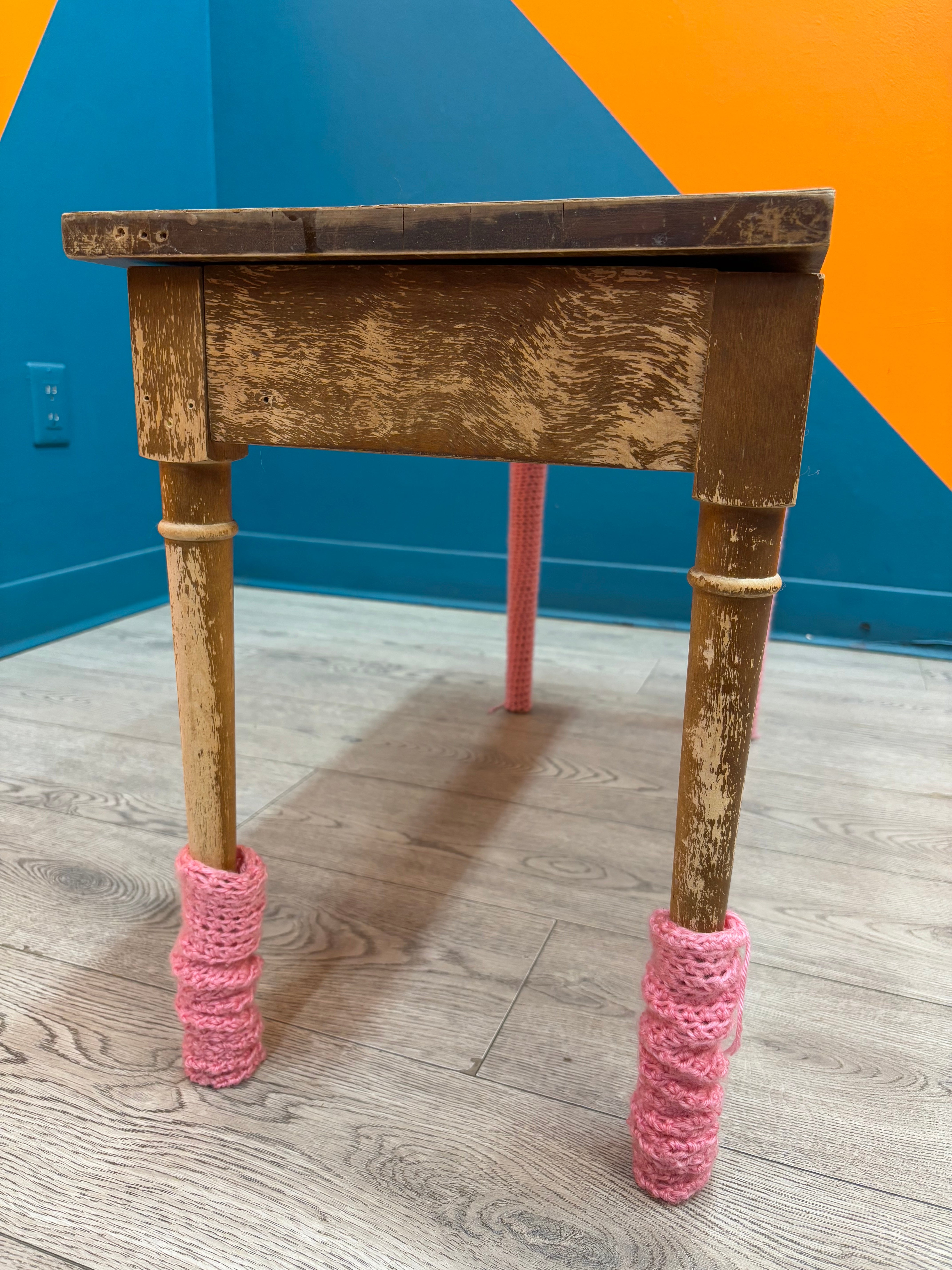 Storage Bench With Crochet Cover