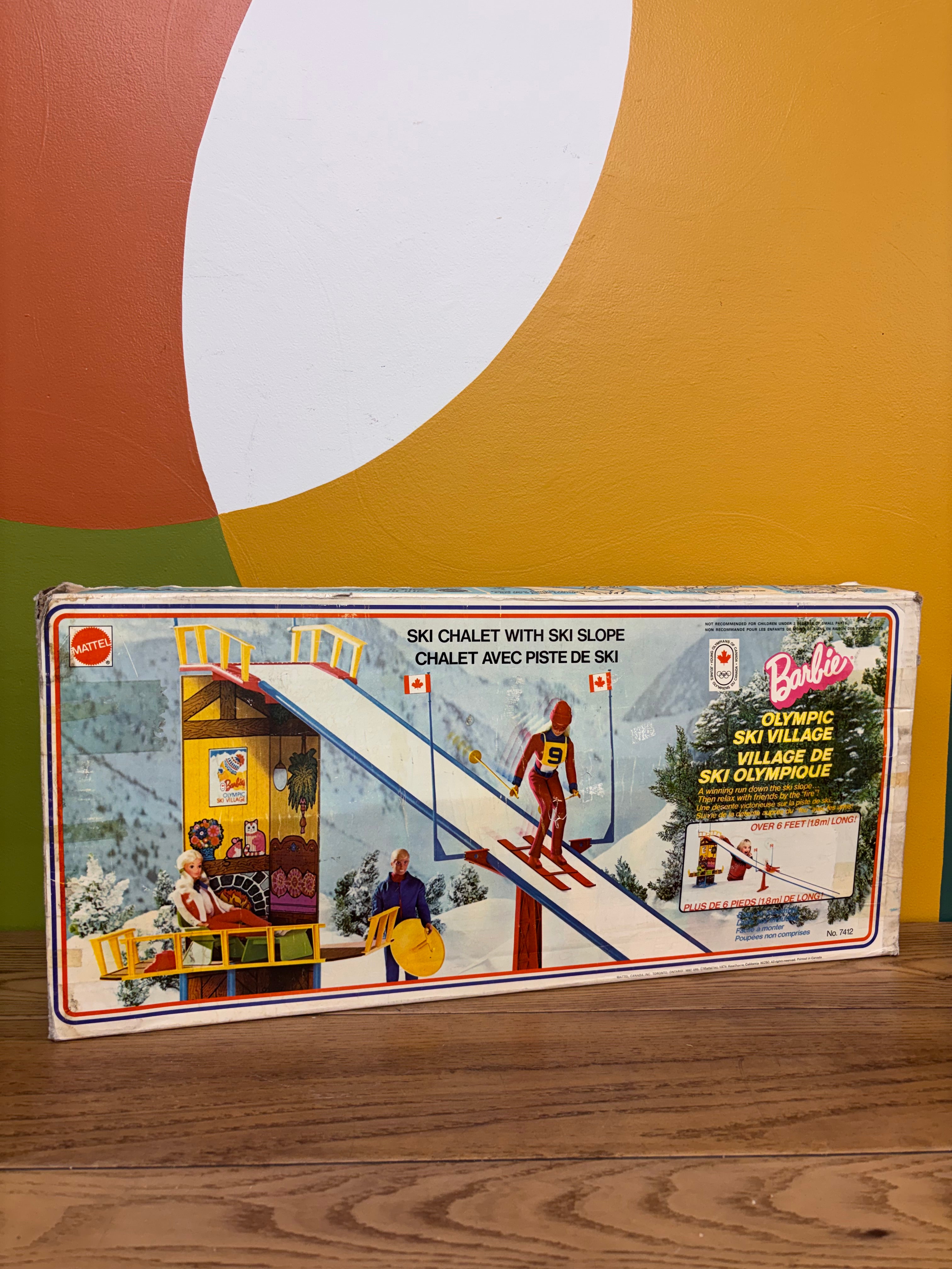 Mattel Barbie Olympic Ski Village Playset 1974