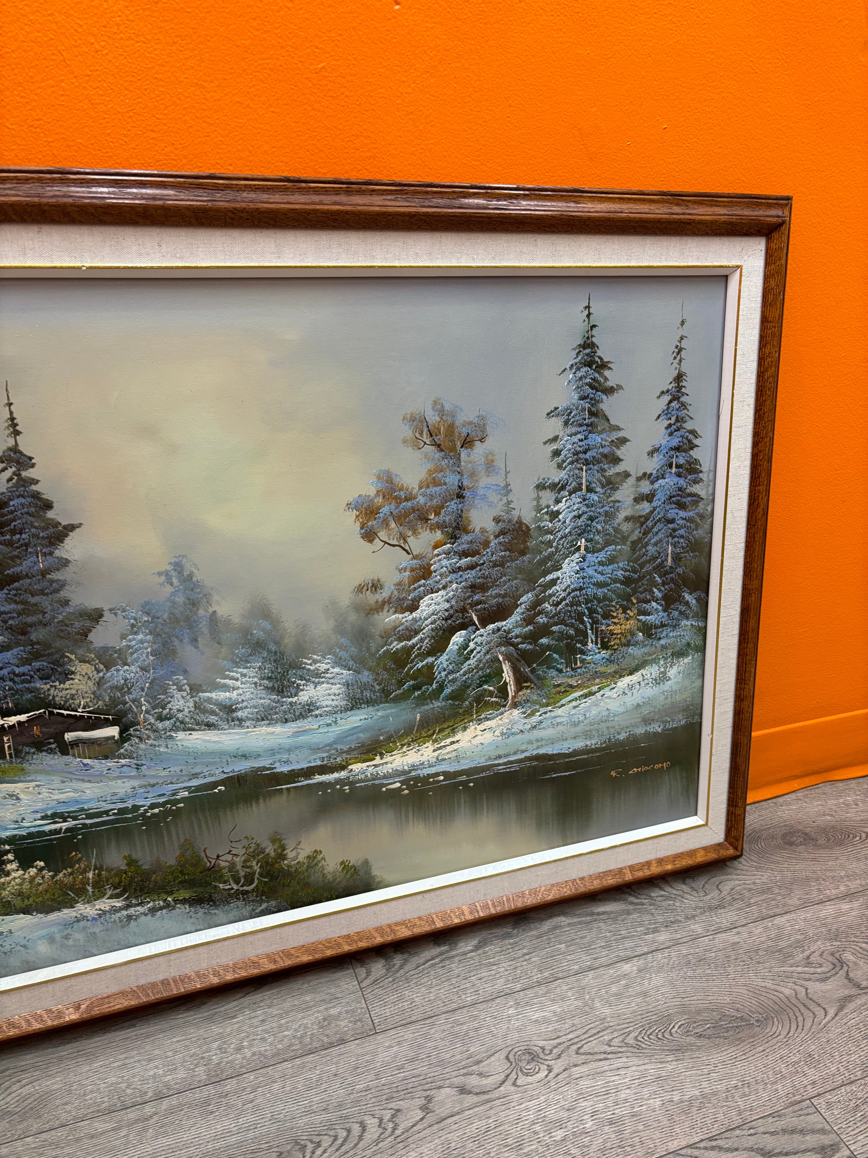 Landscape Winter Forrest Painting