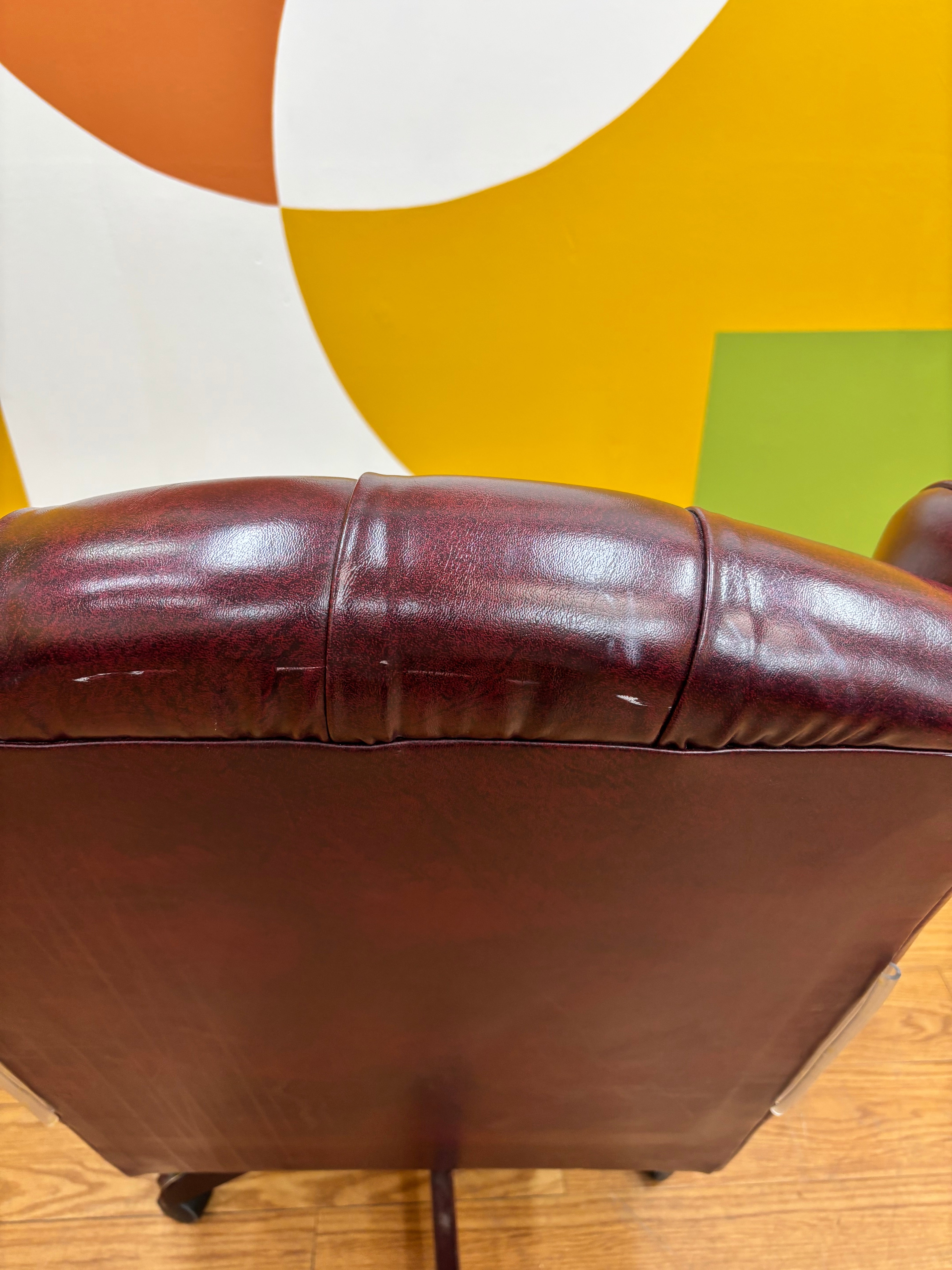 Red Tufted Office Chair