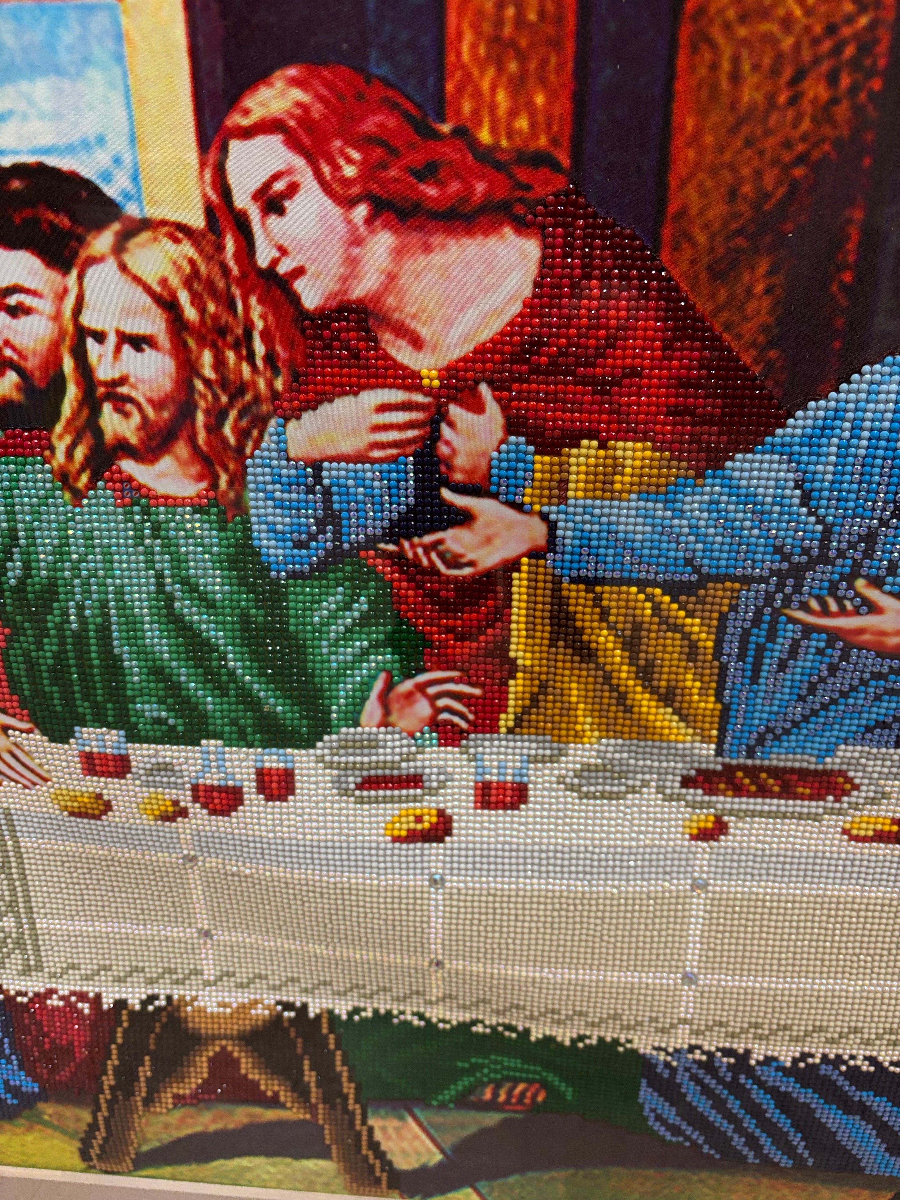 Large Bedazzled "The Last Supper" Print