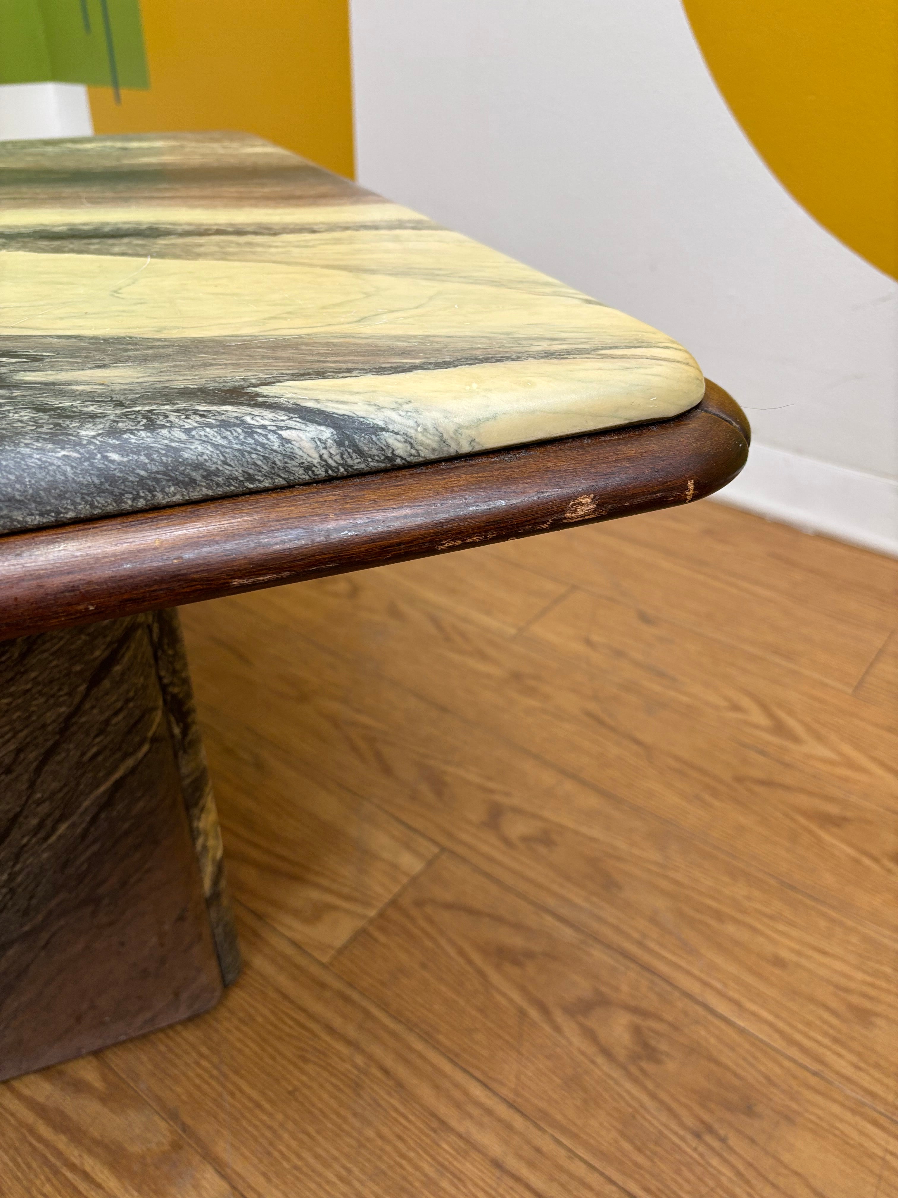 Square Marble Top Coffee Table