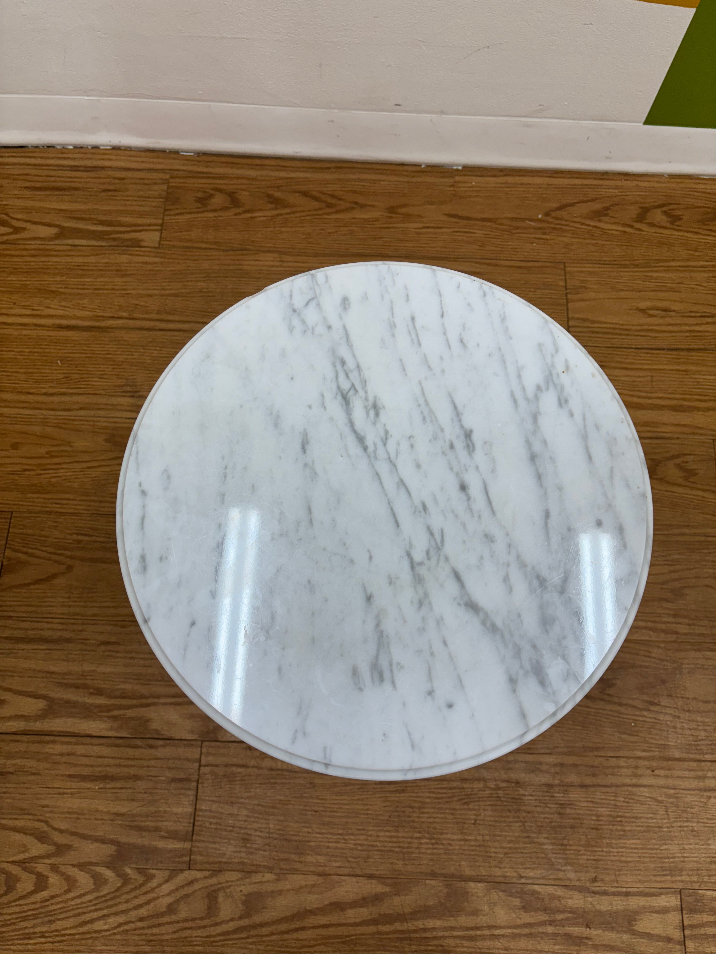 White Marble Side Table