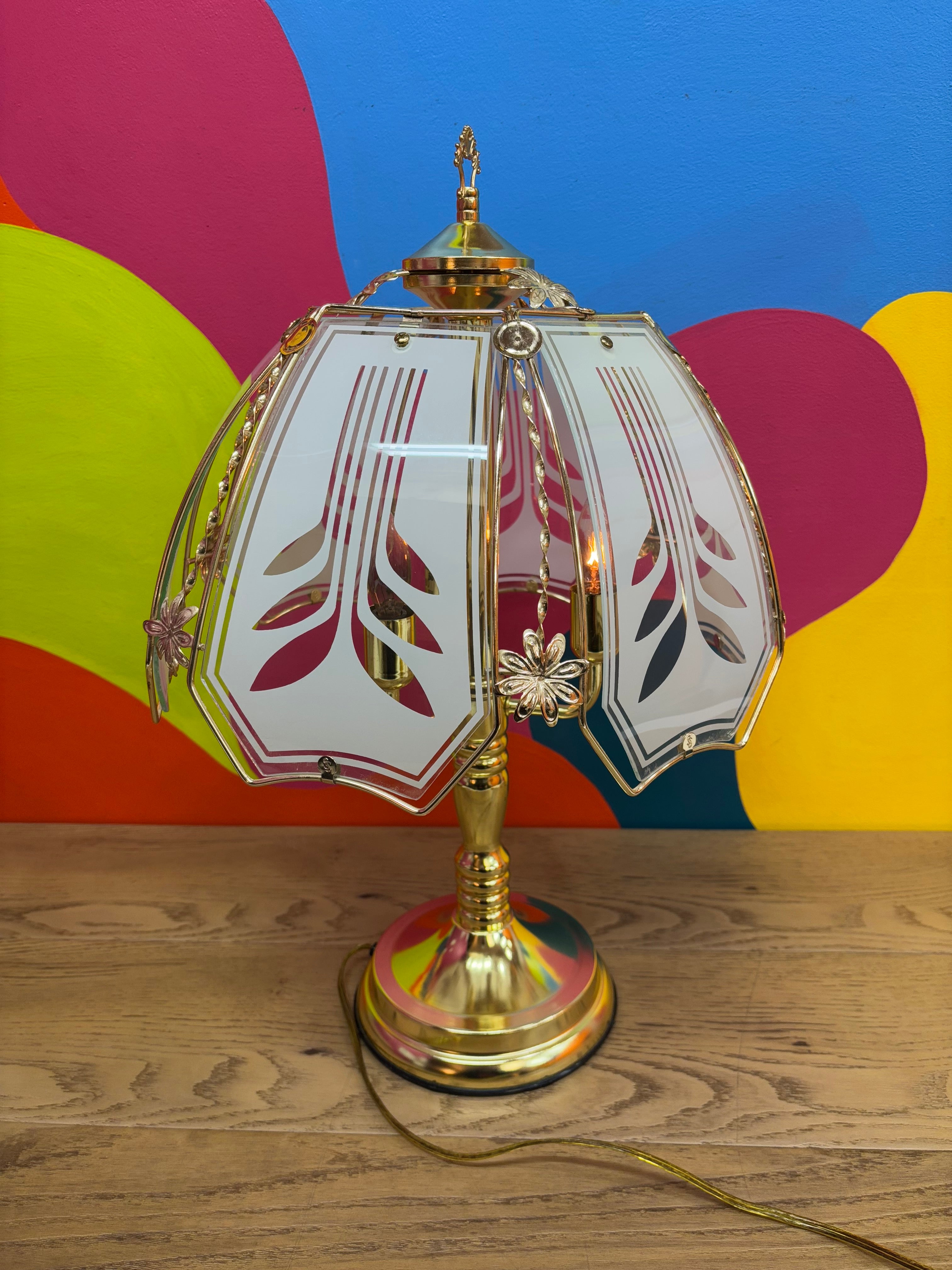 Gold & Glass Touch Lamp