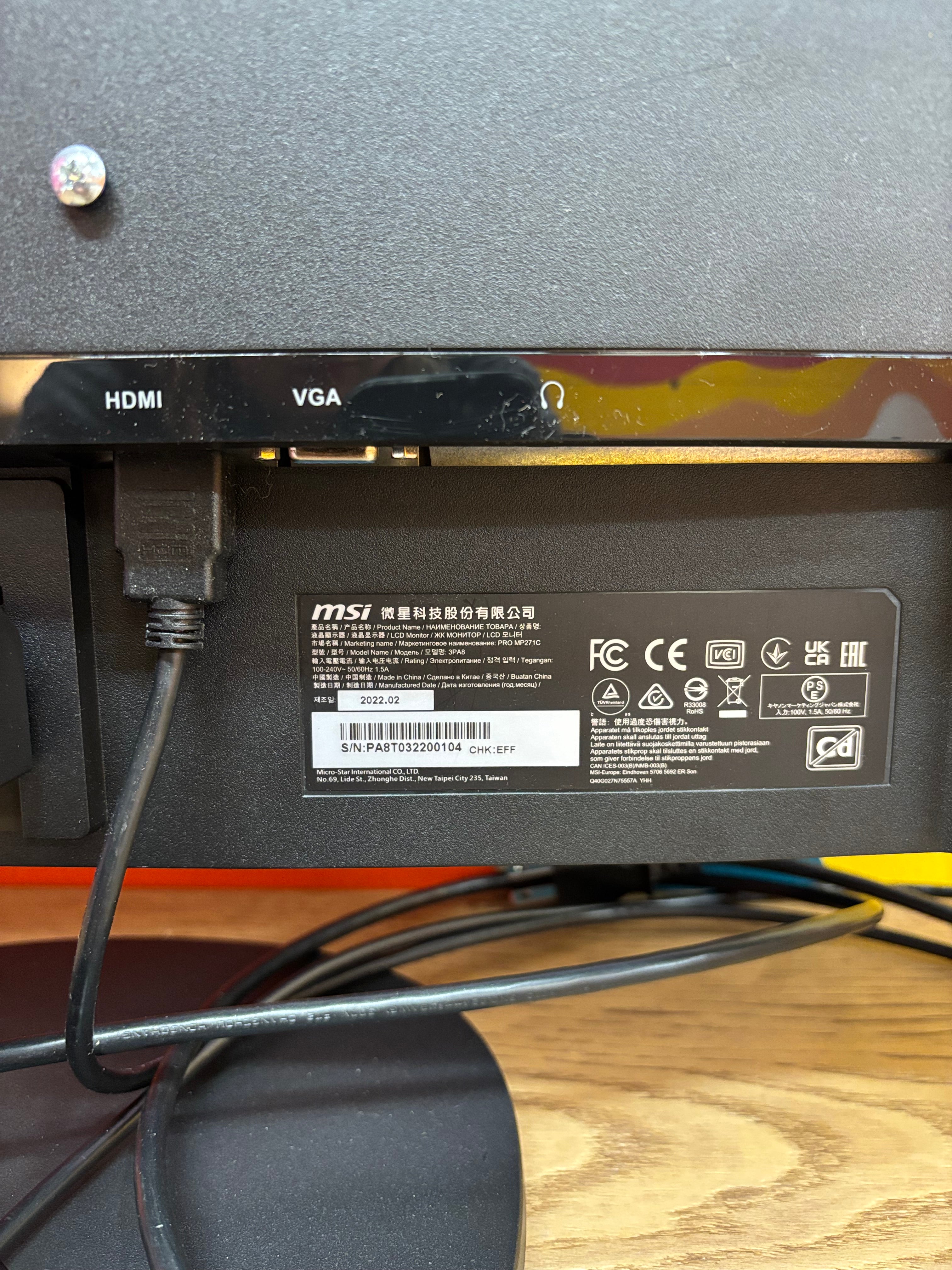 MSI Curved Monitor (2 available)