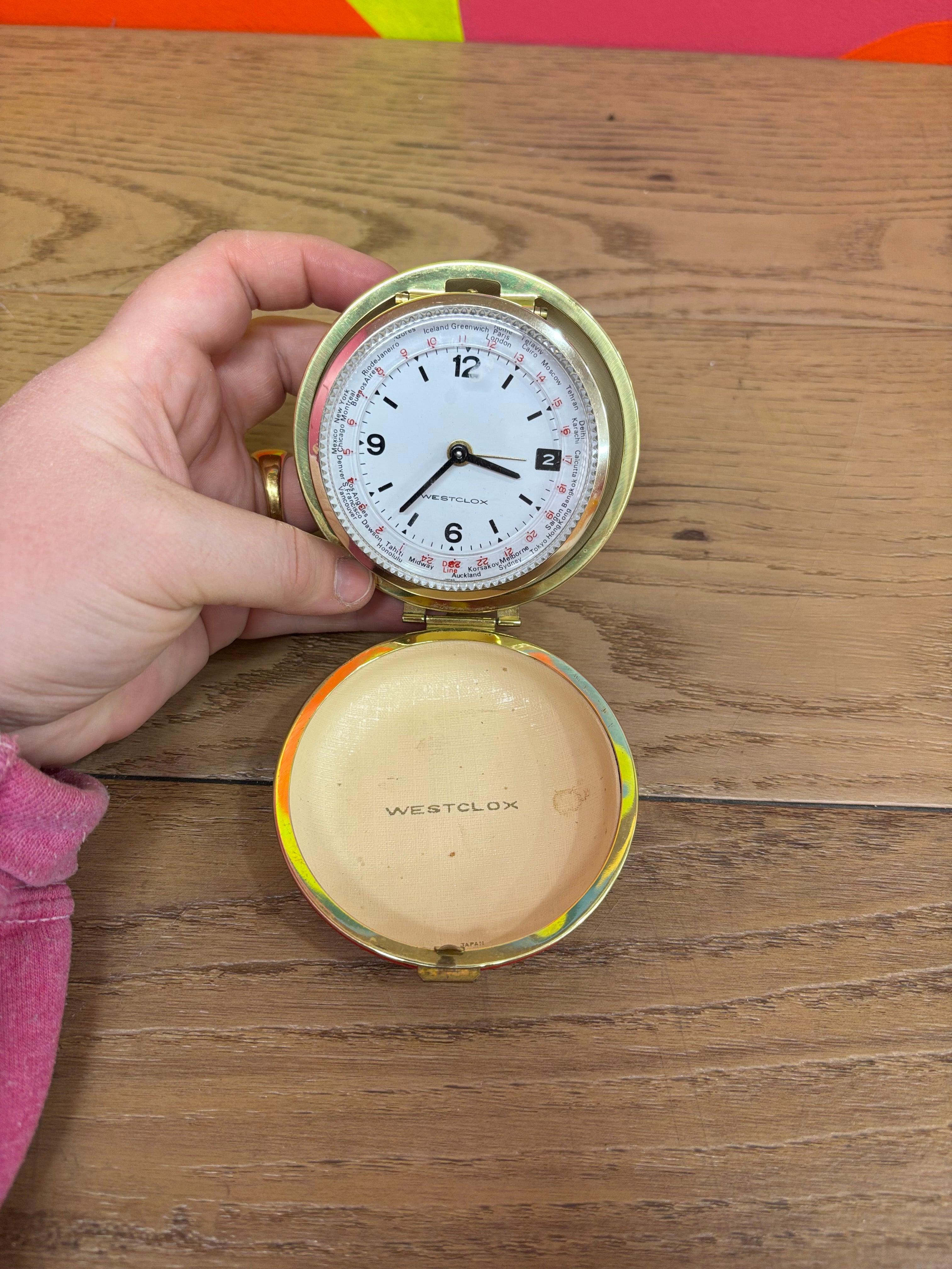 Westclox Folding Travel Clock