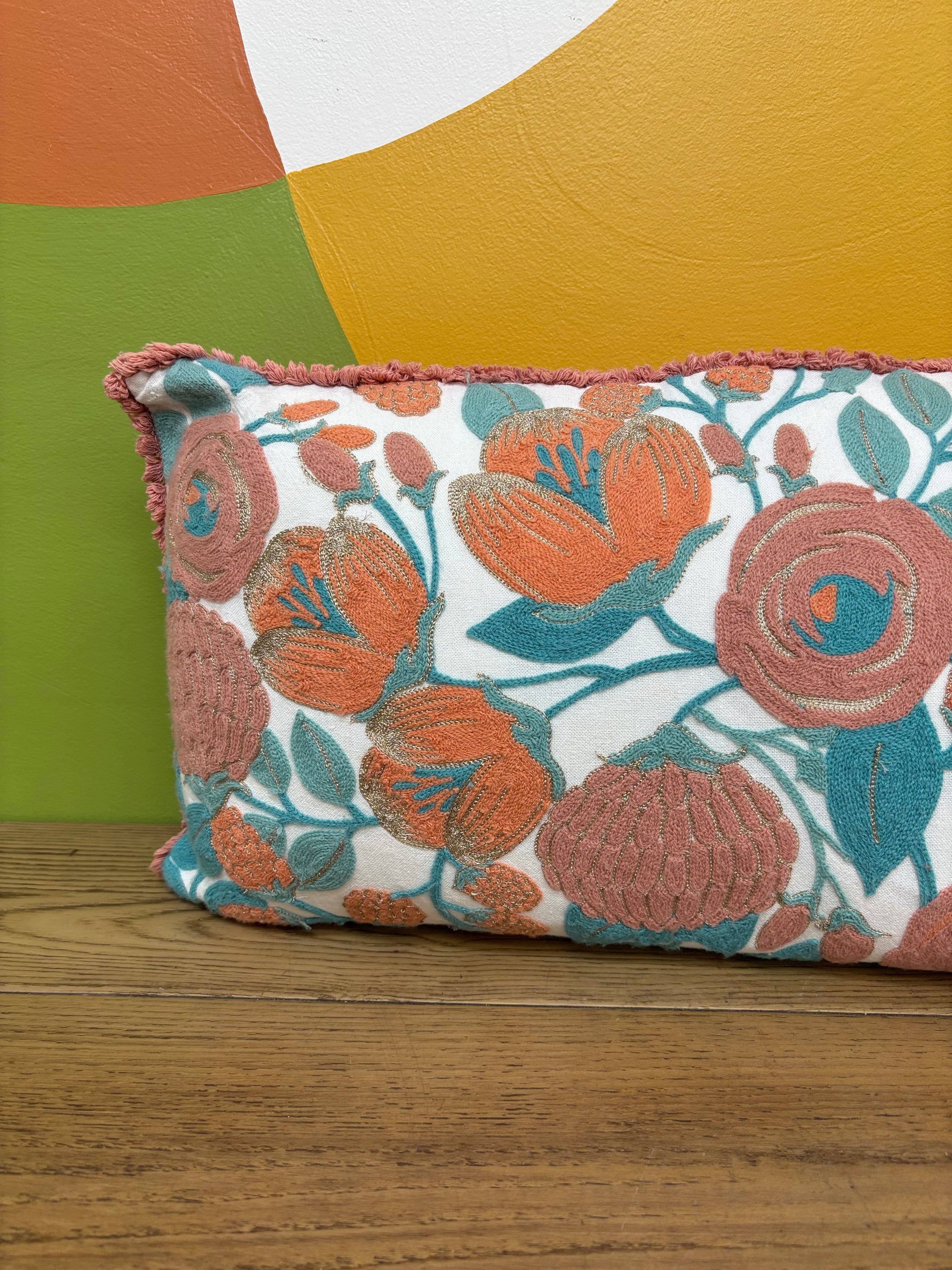 Floral Throw Pillow (2 available)