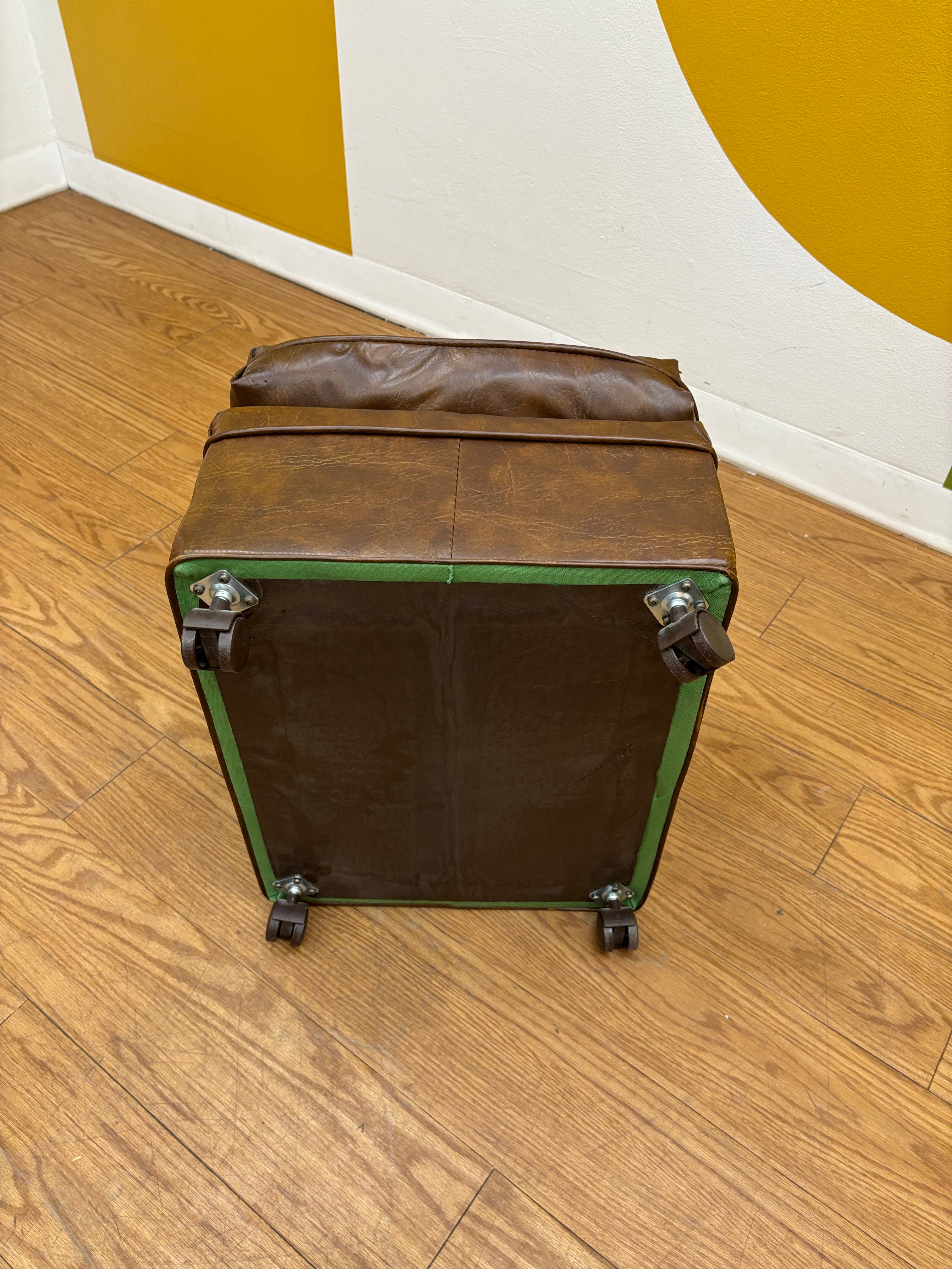 Brown Tufted Ottoman
