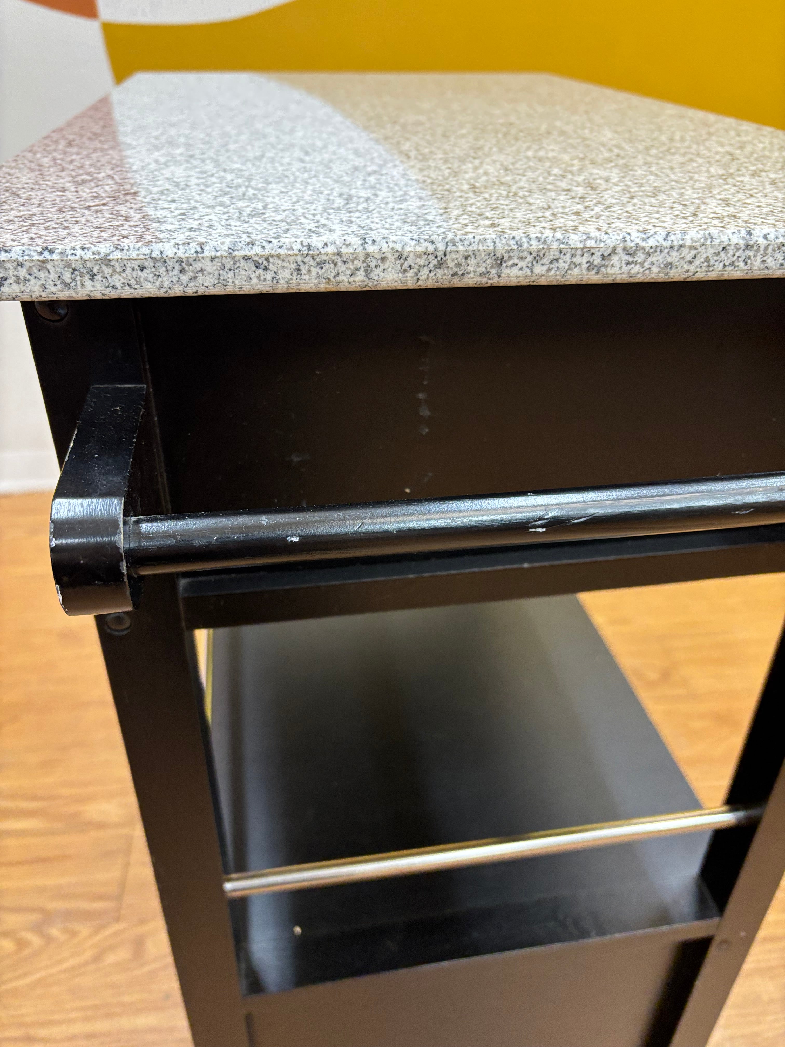 Granite Top Kitchen Cart