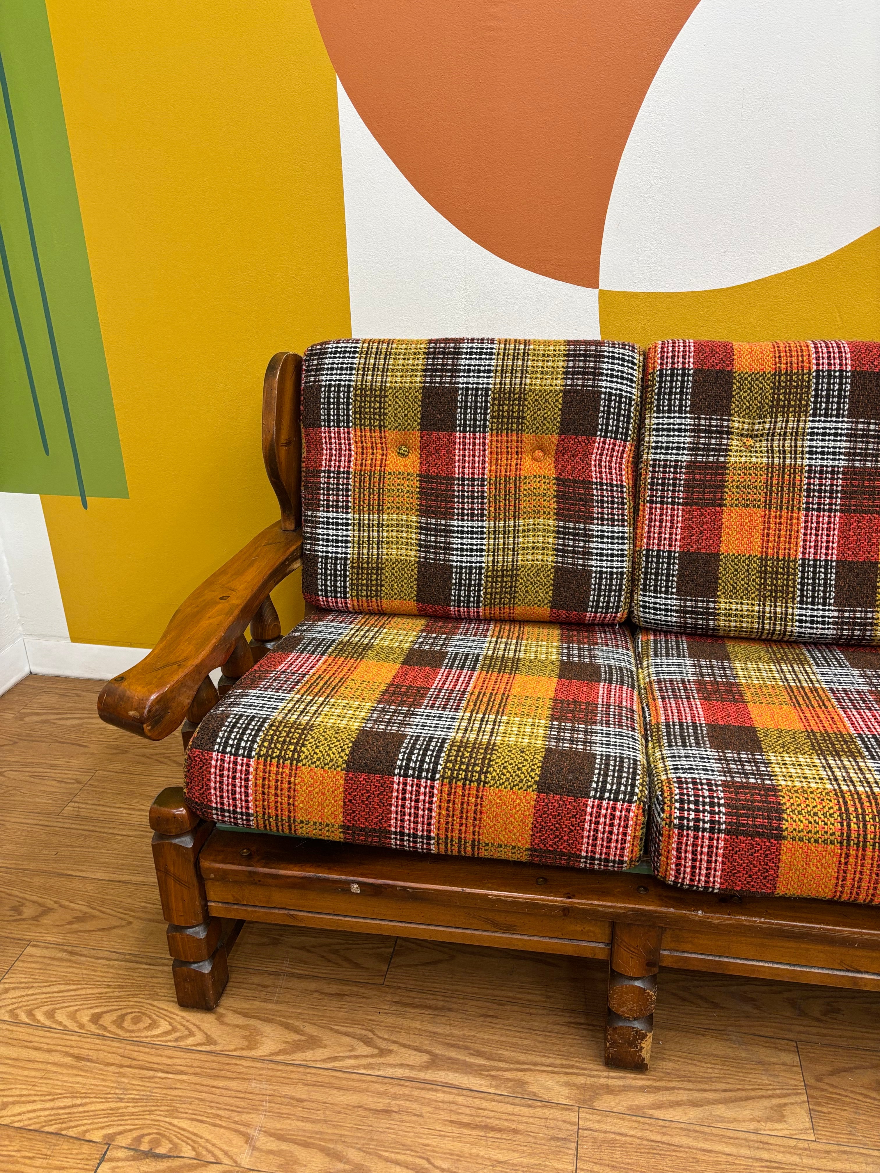 Plaid Sofa