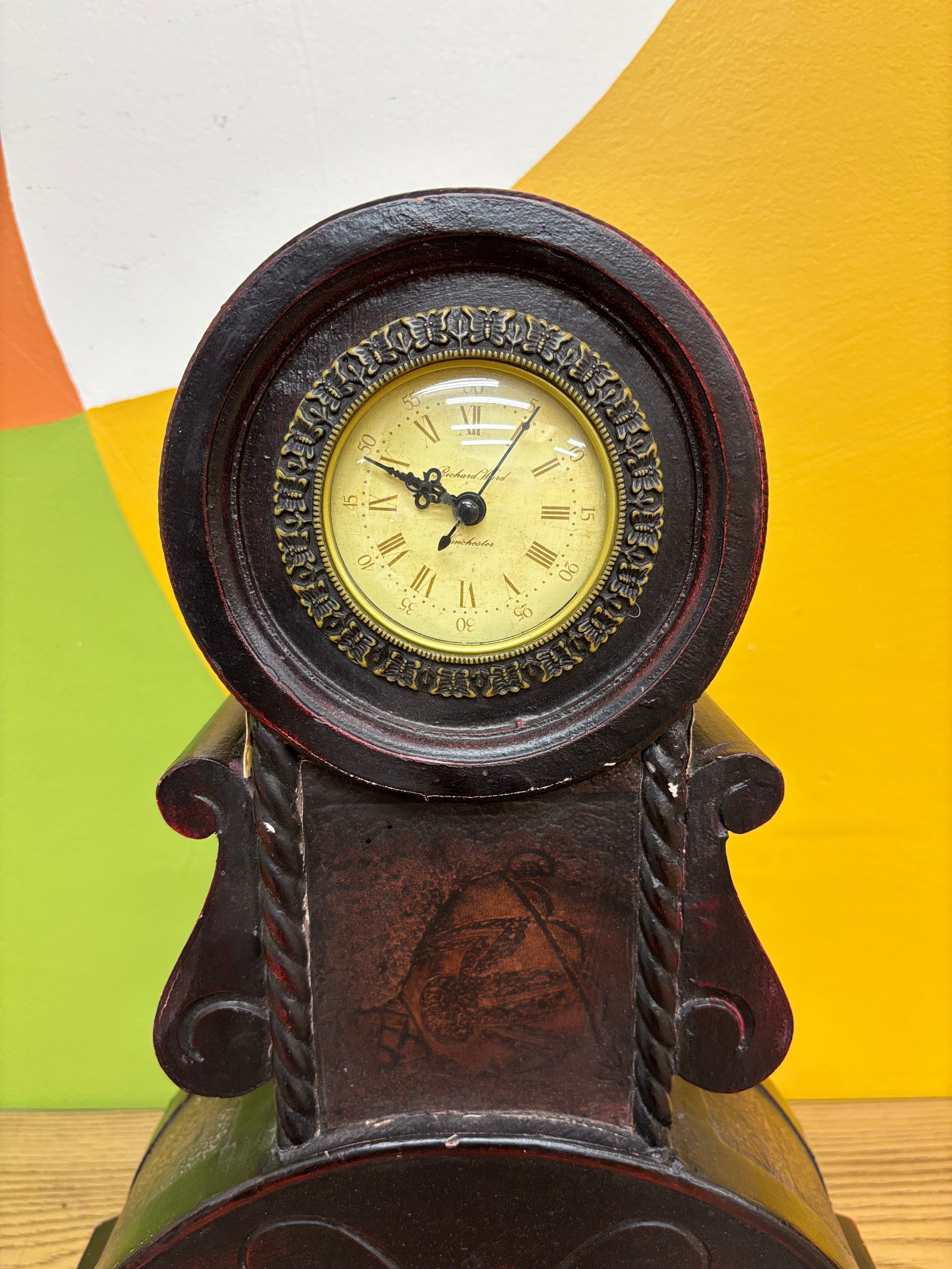 Wood Mantel Clock