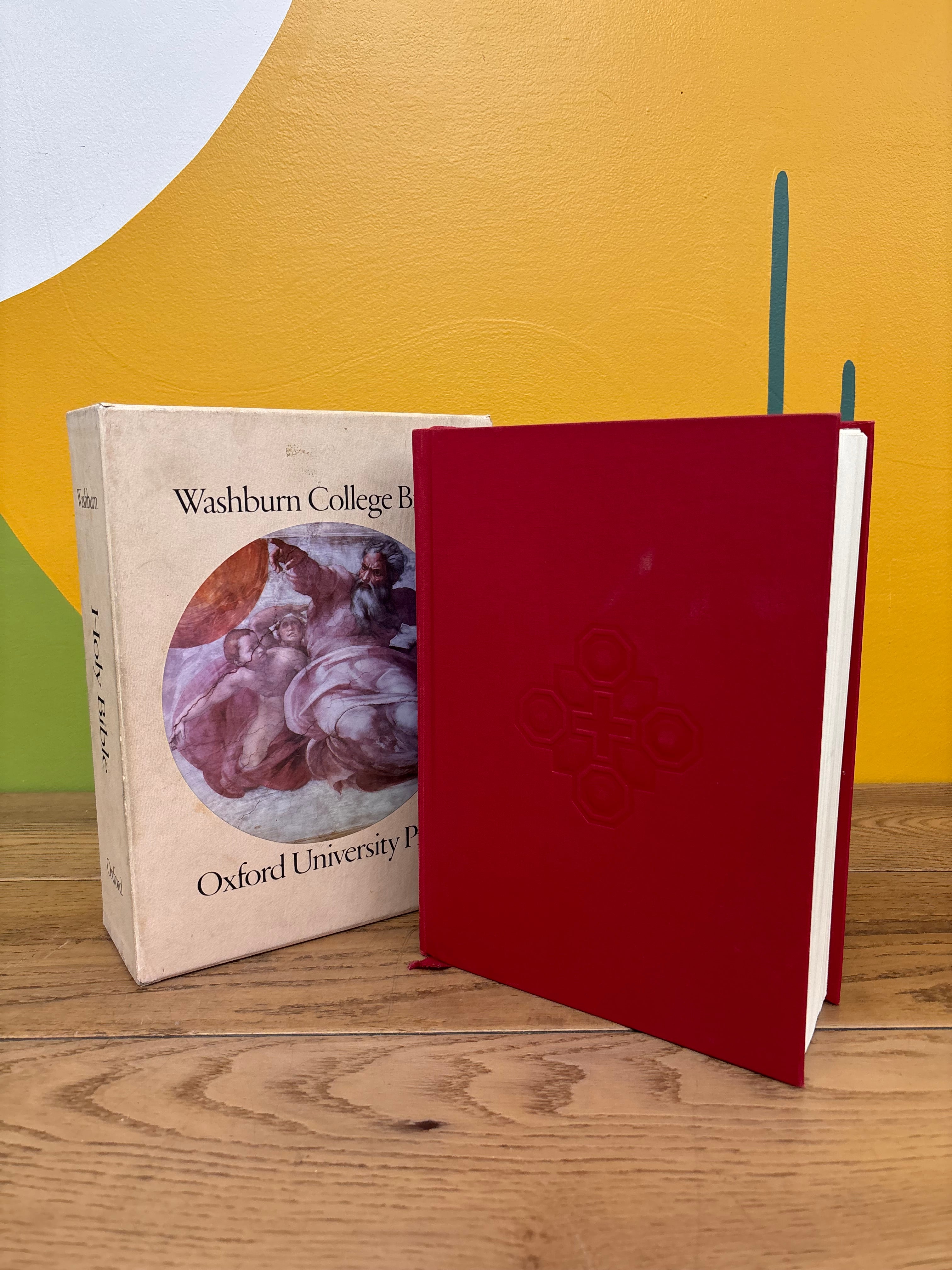Hardcover Washburn College Bible