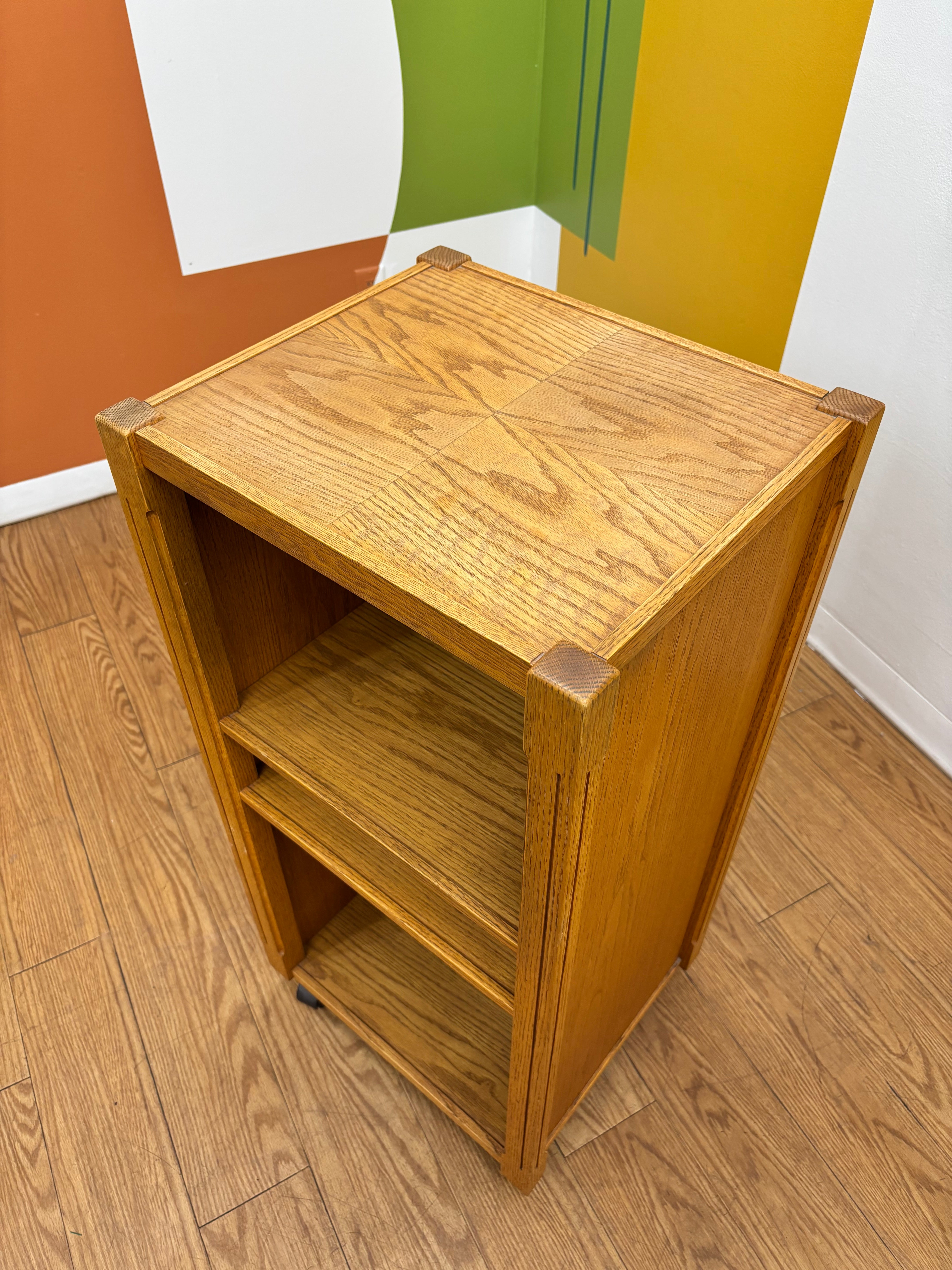 Rolling Wood Cabinet