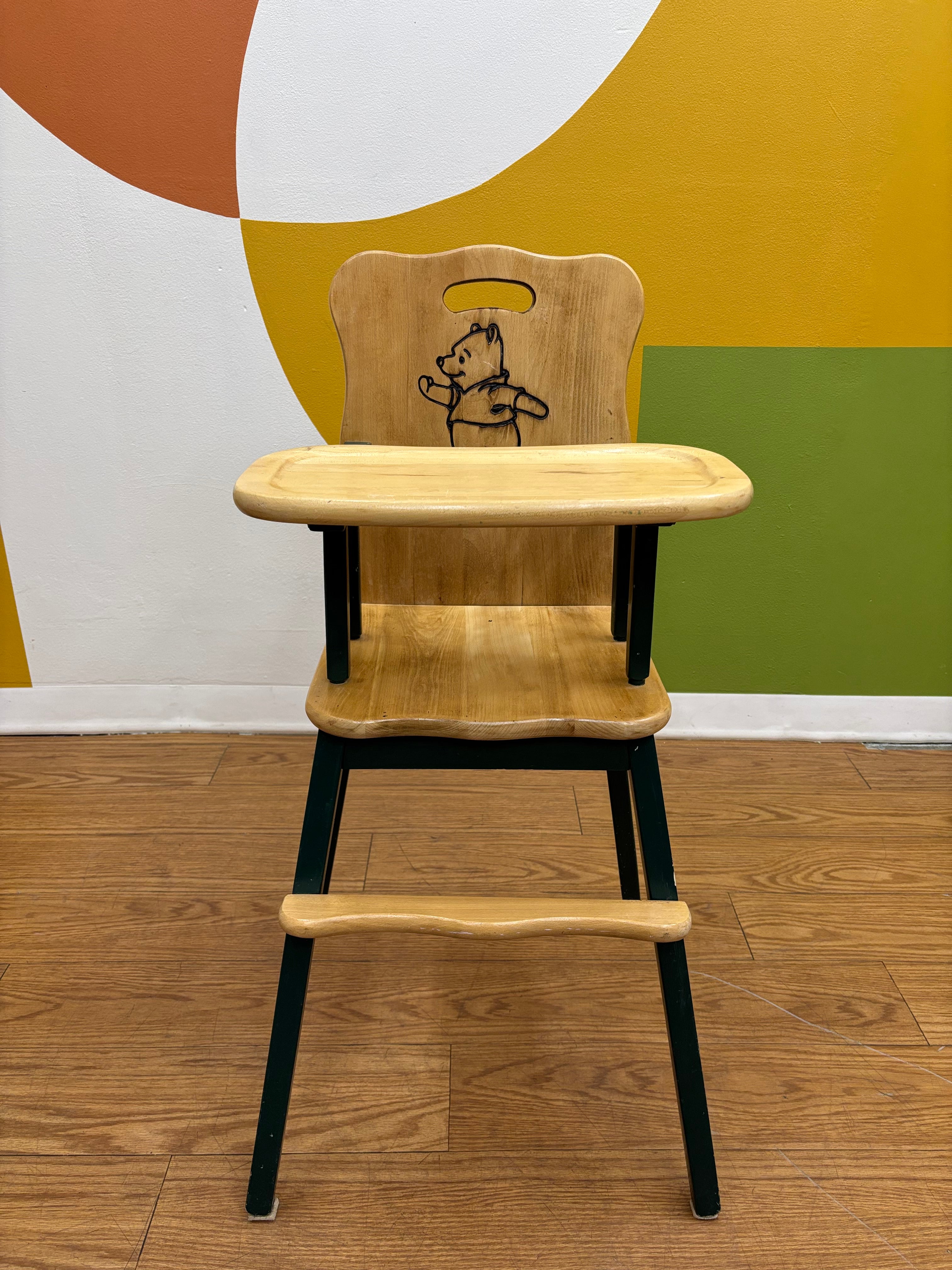 Wood Winnie the Pooh High Chair (Decorative)